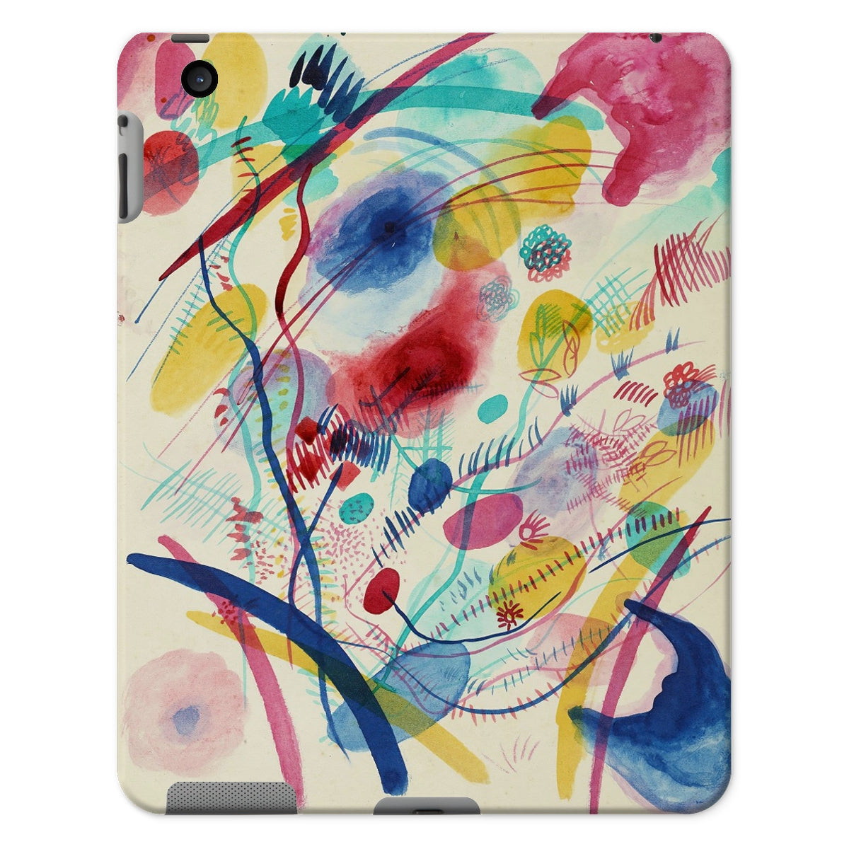 WASSILY KANDINSKY- COMPOSITION IN RED, BLUE, GREEN AND YELLOW - TABLET CASE