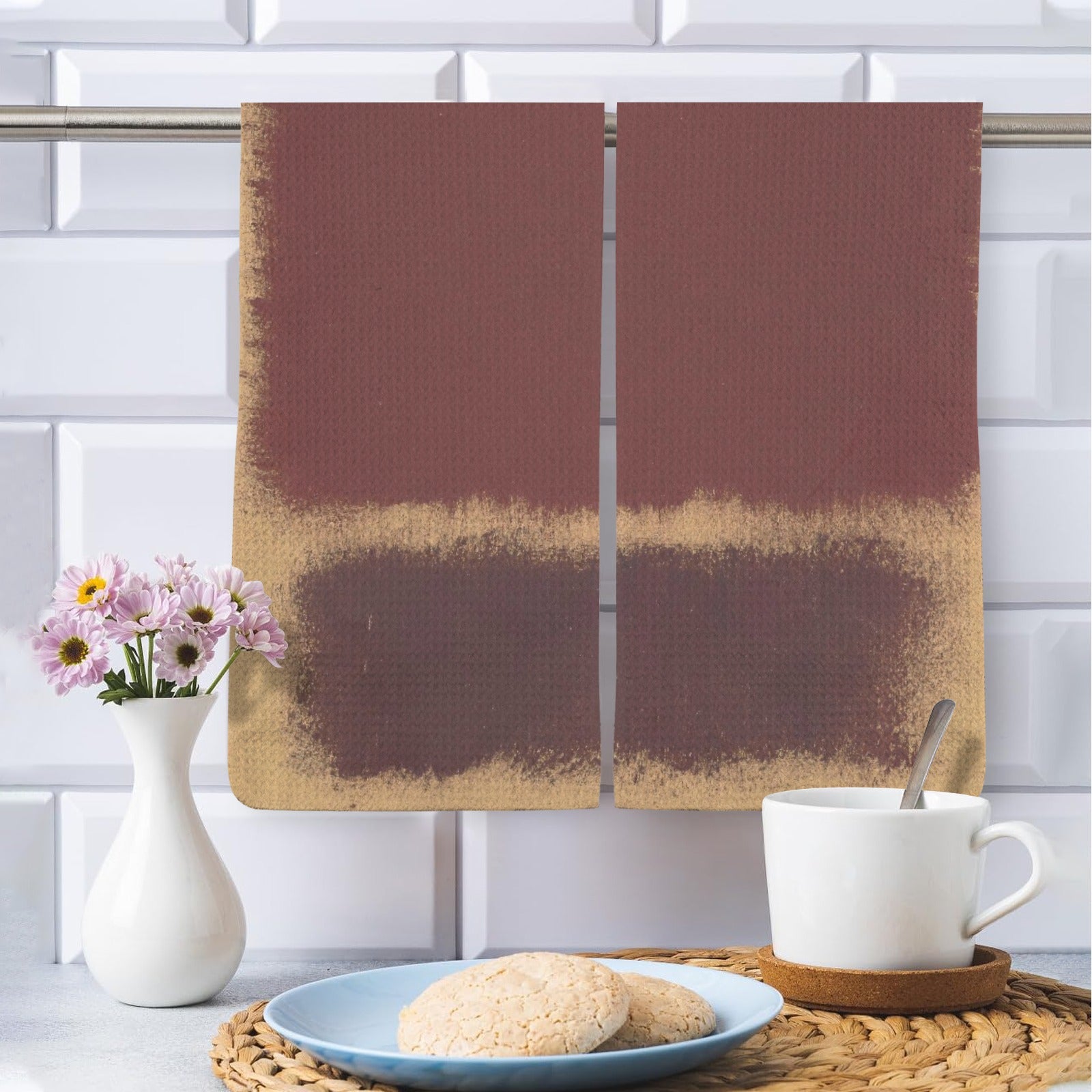 MARK ROTHKO - ABSTRACT - HAND TOWELS QTY 2