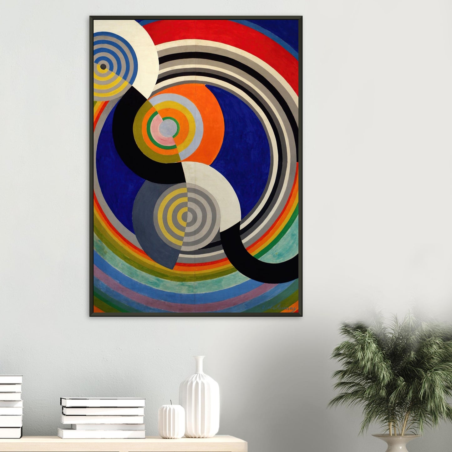 ROBERT DELAUNAY - RYTHME n°2 (1938) - MATTE POSTER IN METAL FRAME