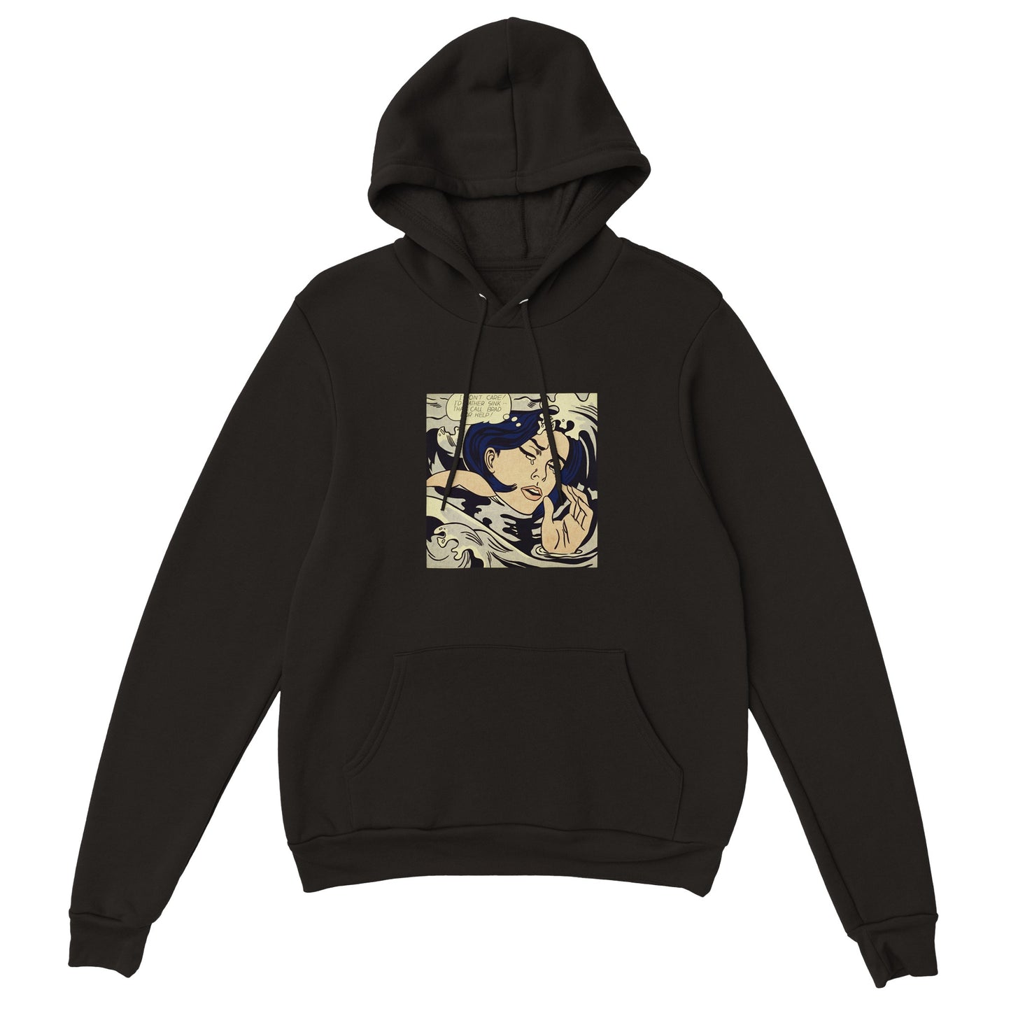 ROY LICHTENSTEIN - DROWNING GIRL - PREMIUM UNISEX HOODIE