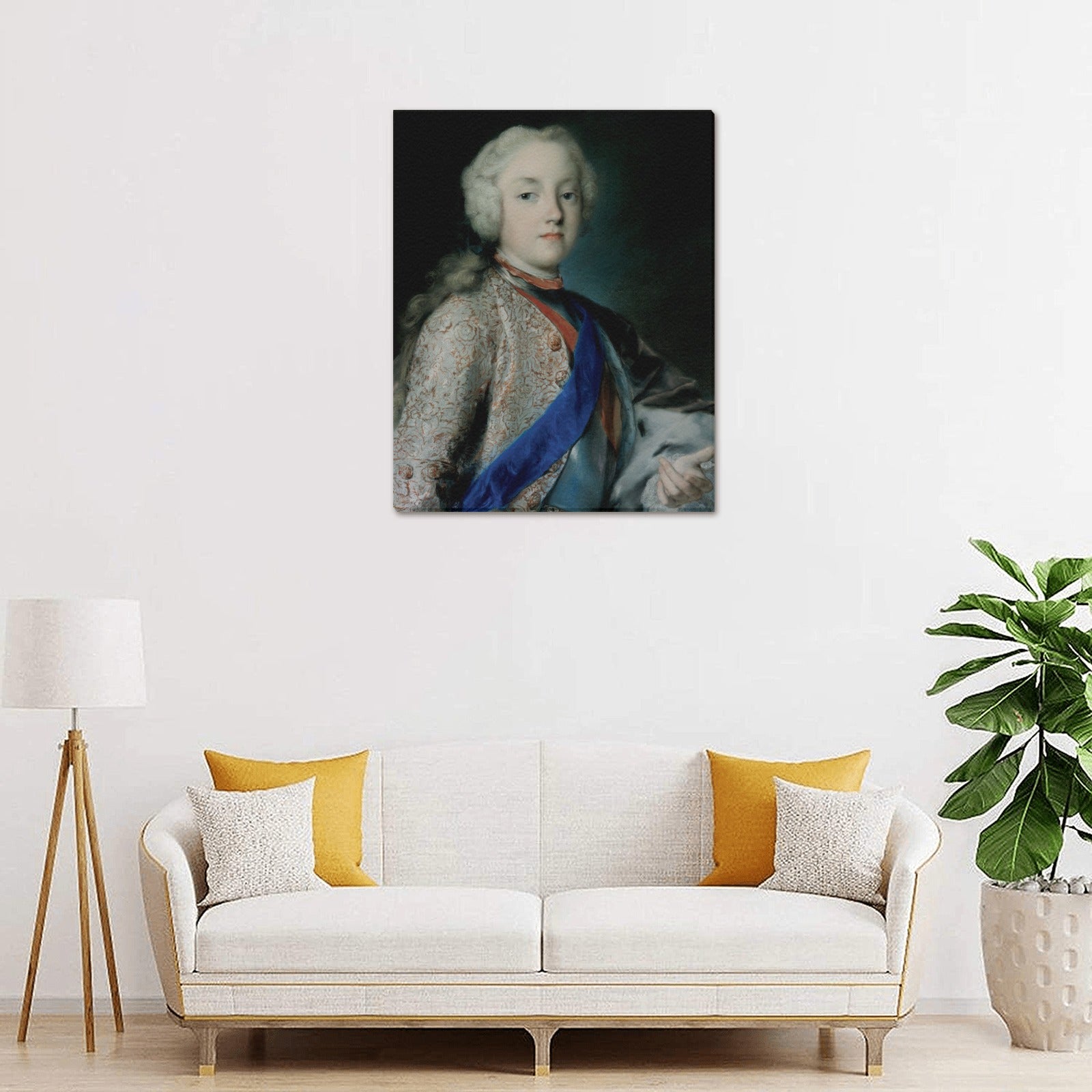 ROSALBA CARRIERA - CROWN PRINCE FRIEDRICH CHRISTIAN OF SAXONY - CANVAS PRINT 16" x 20"