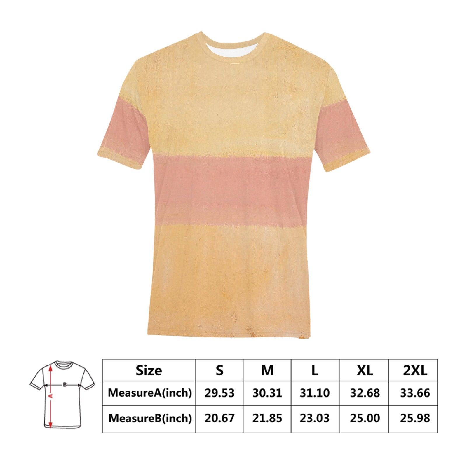 MARK ROTHKO - ABSTRACT ART - MEN'S ALL OVER PRINT T-SHIRT 