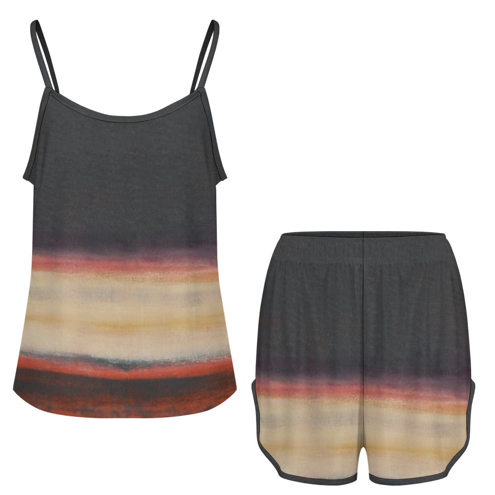 Art House Fashion Strap Pajama Set