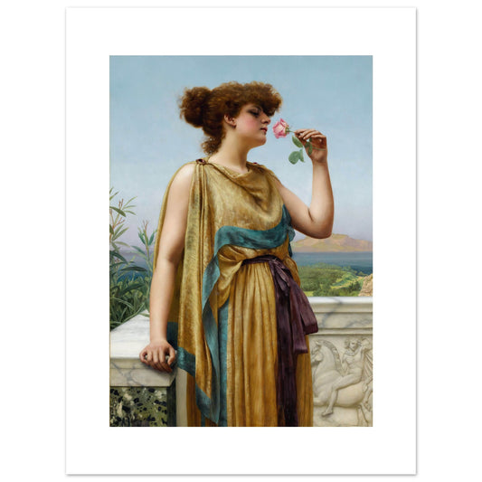 JOHN WILLIAM GODWARD - THE FRAGRANT ROSE (1892) - SEMI GLOSS POSTER 