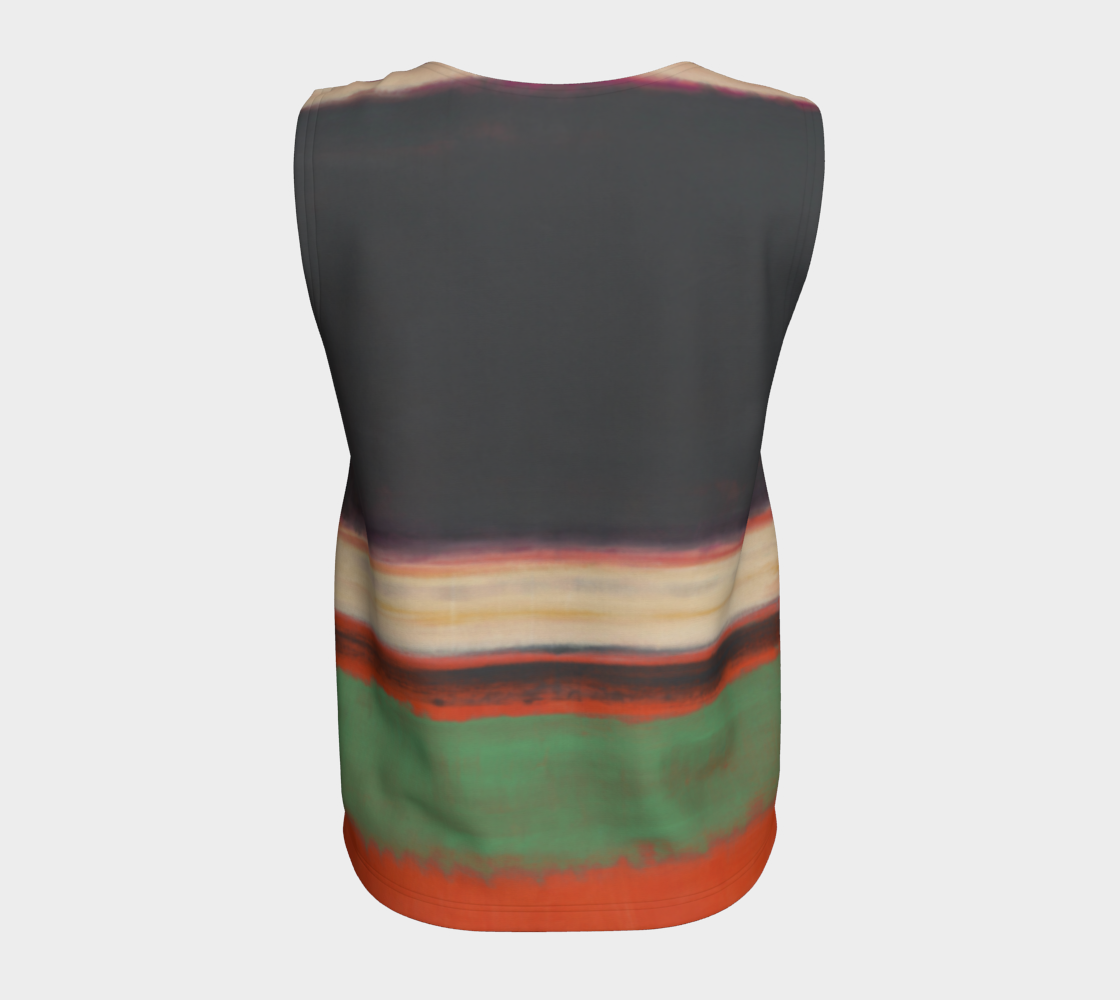 a dress with a multicolored pattern on it