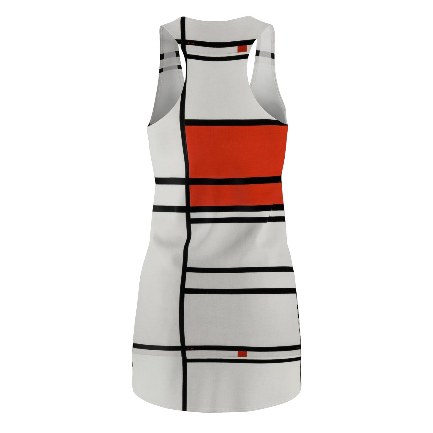 PIET MONDRIAN - COMPOSITION OF RED AND WHITE - CUT & SEW RACERBACK DRESS