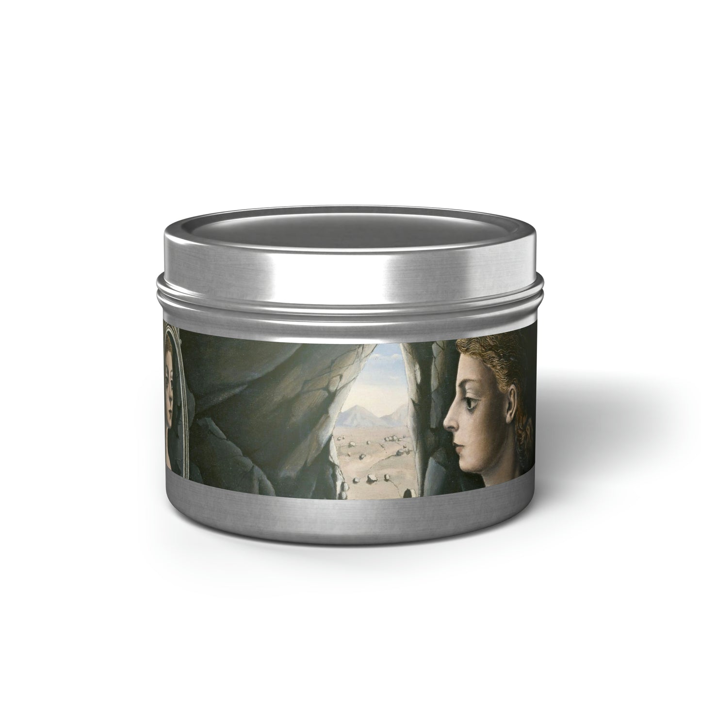 PAUL DELVAUX - WOMAN IN THE MIRROR - TIN NATURAL CANDLE