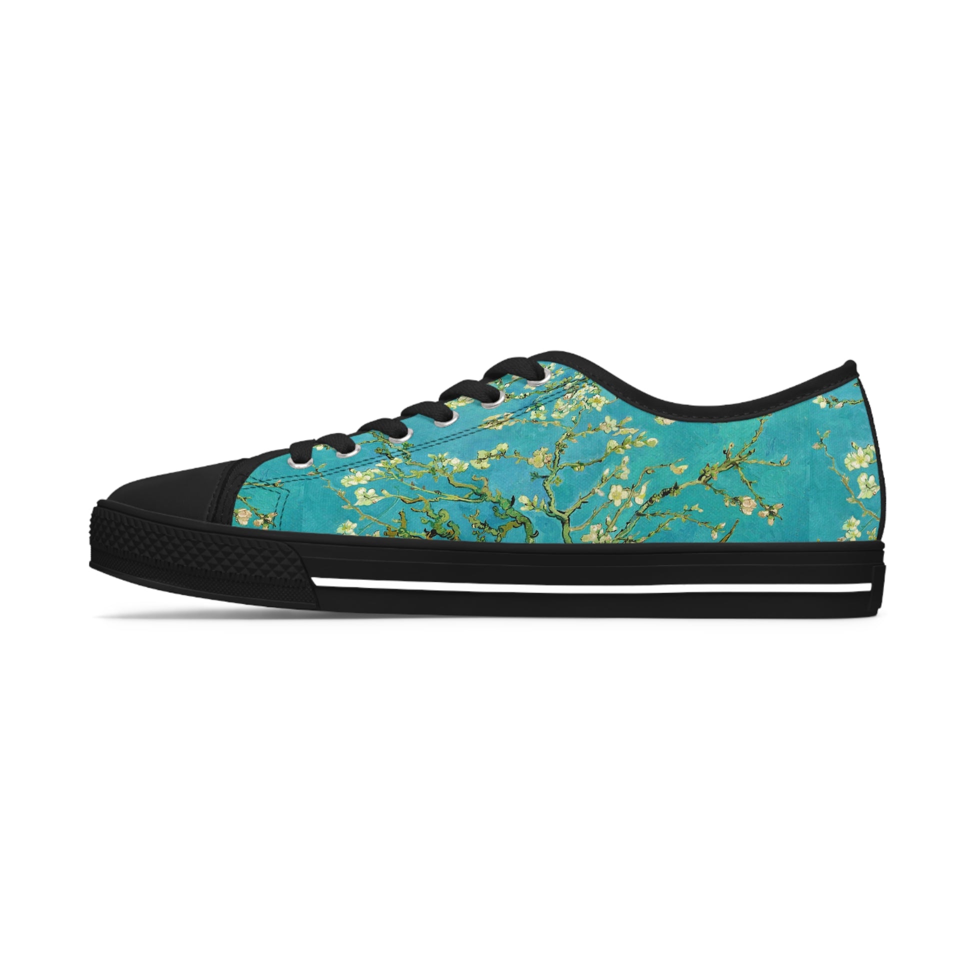 VINCENT VAN GOGH - ALMOND BLOSSOMS - LOW TOP ART SNEAKERS FOR HER