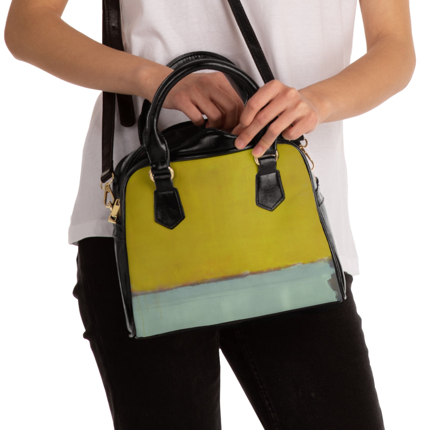 MARK ROTHKO - ABSTRACT - PU LEATHER SHOULDER HANDBAG