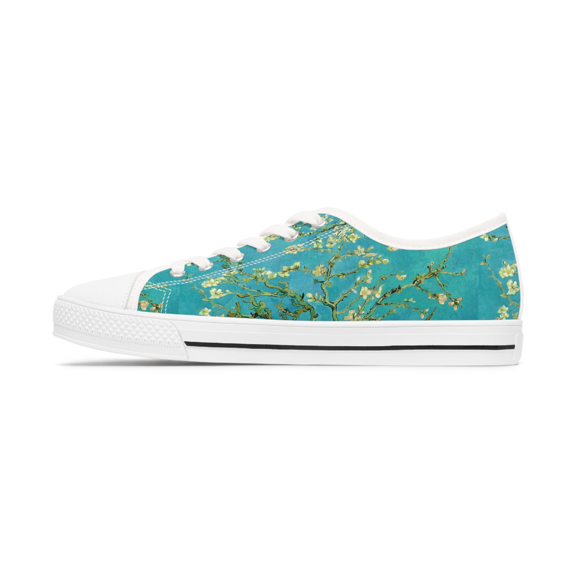 VINCENT VAN GOGH - ALMOND BLOSSOMS - LOW TOP ART SNEAKERS FOR HER