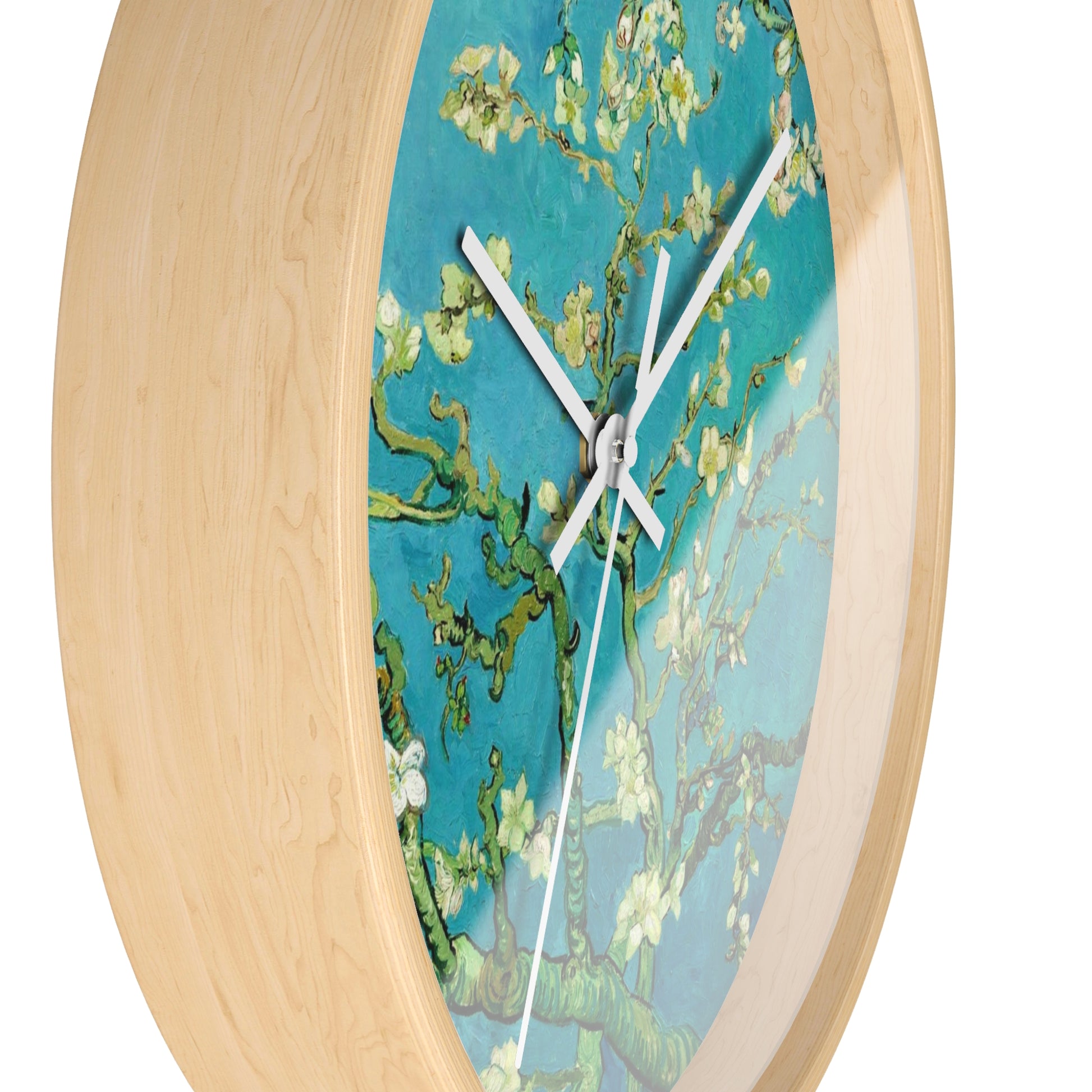 VINCENT VAN GOGH - ALMOND BLOSSOMS - WOODEN WALL CLOCK 