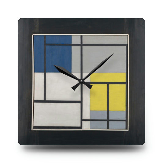 THEO VAN DOESBURG - SIMULTANEOUS COMPOSITION - WALL CLOCK 