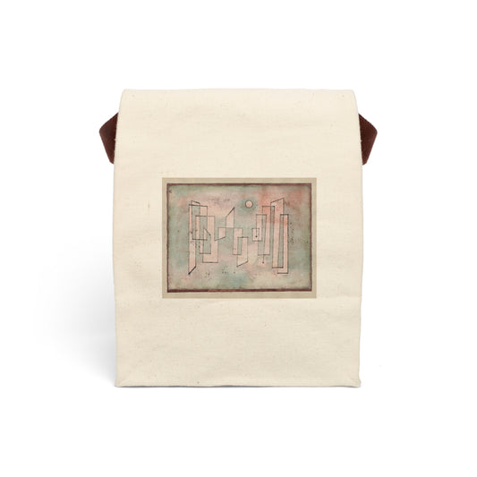 PAUL KLEE - GRUNDFESTE FOUNDATION - COTTON CANVAS LUNCH BAG WITH STRAP