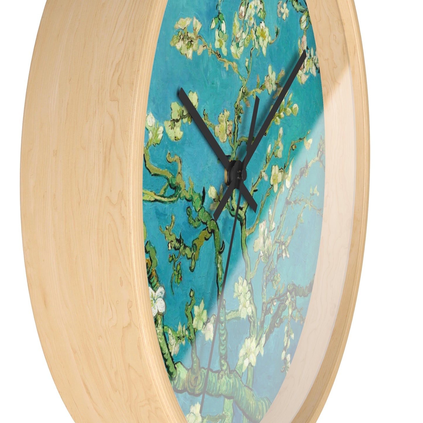 VINCENT VAN GOGH - ALMOND BLOSSOMS - WOODEN WALL CLOCK 