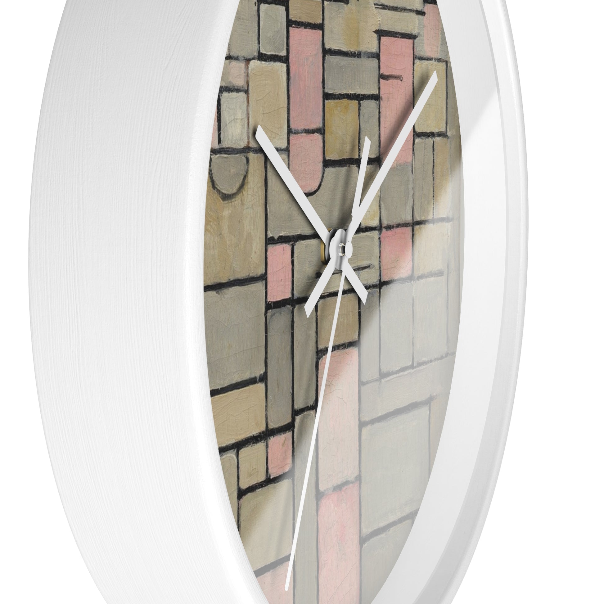 PIET MONDRIAN COMPOSITION 8 (1914) - WOODEN ART WALL CLOCK