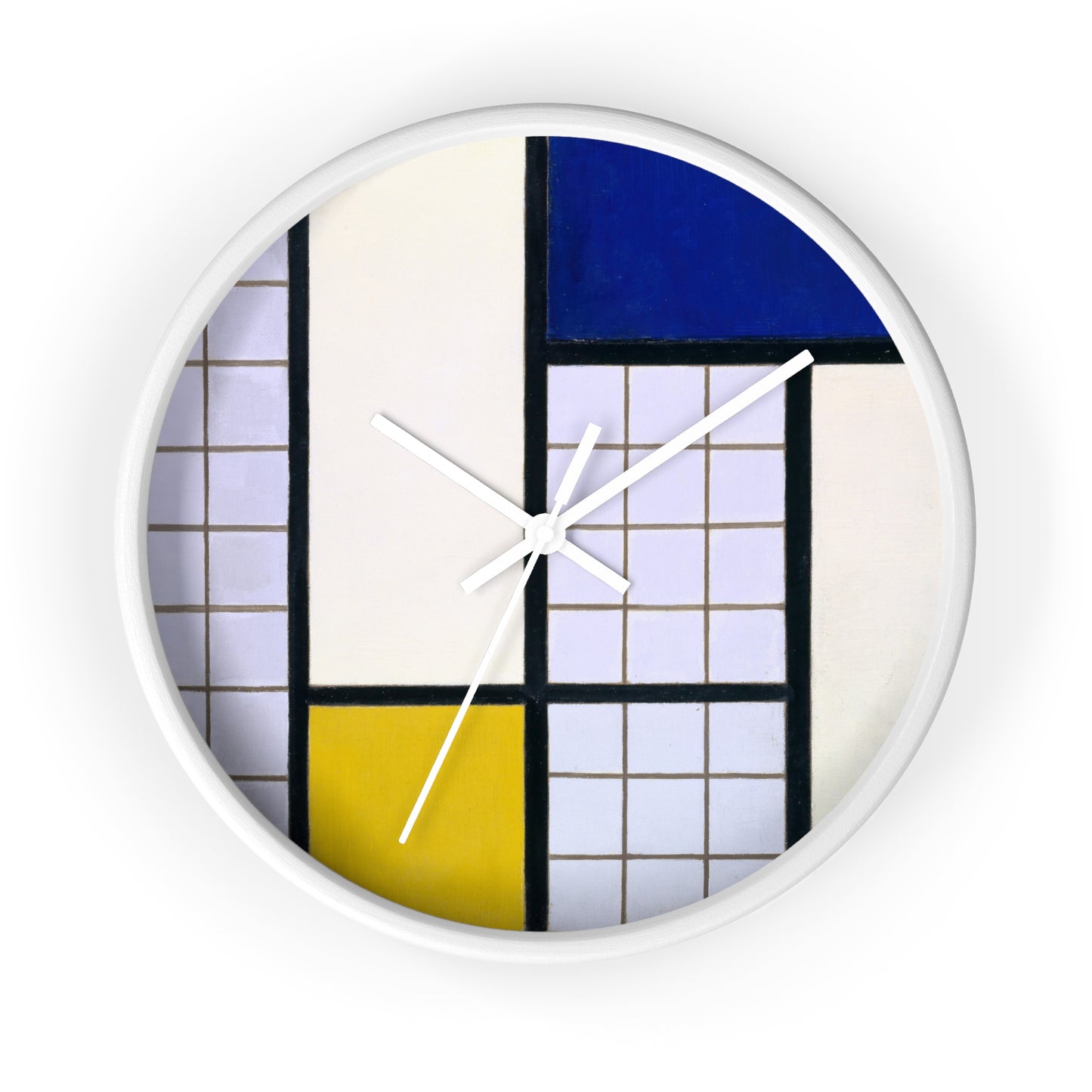 THEO VAN DOESBURG - COMPOSITION IN HALF-TONES - WOODEN ART WALL CLOCK