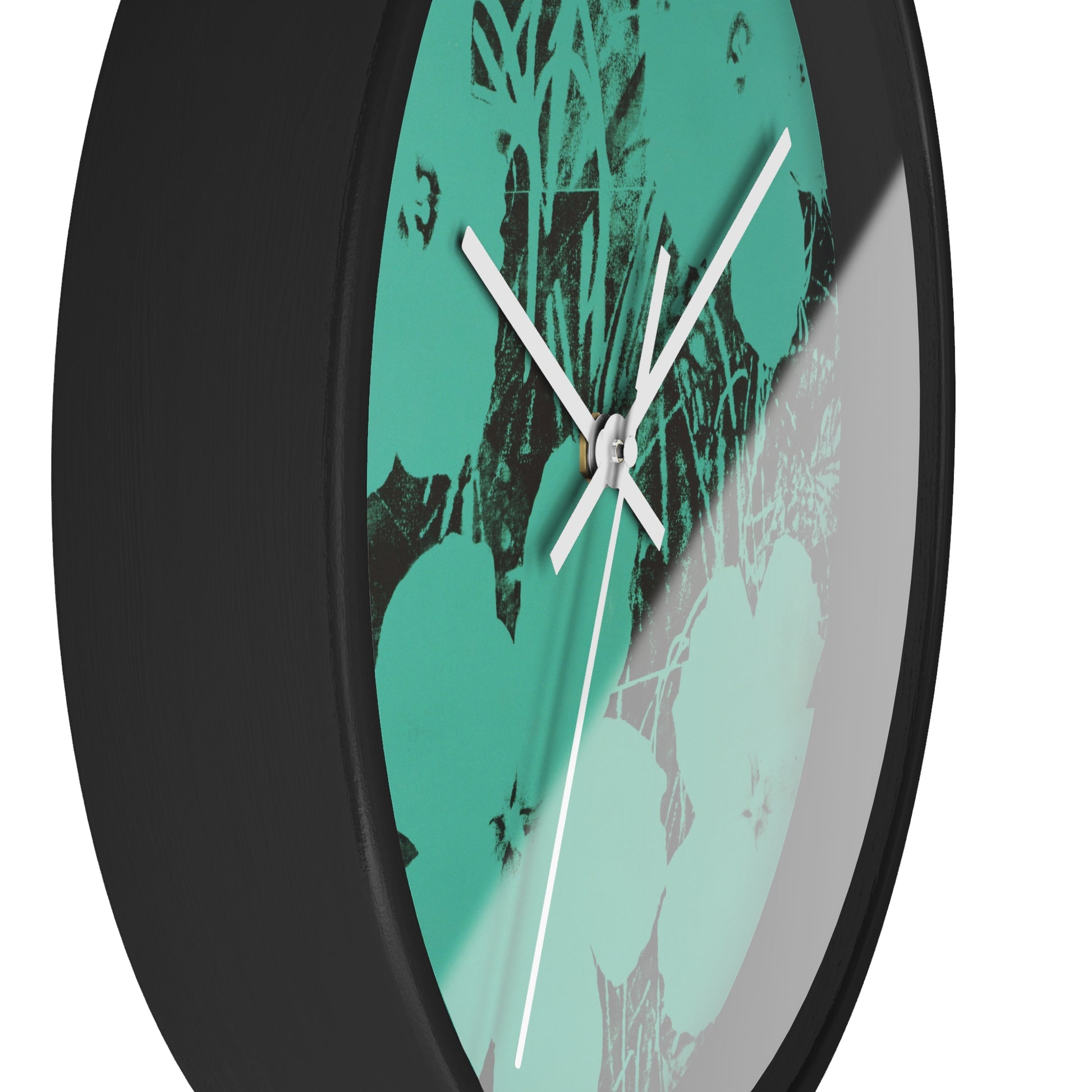 ANDY WARHOL - TEN-FOOT FLOWERS - WOODEN WALL ART CLOCK