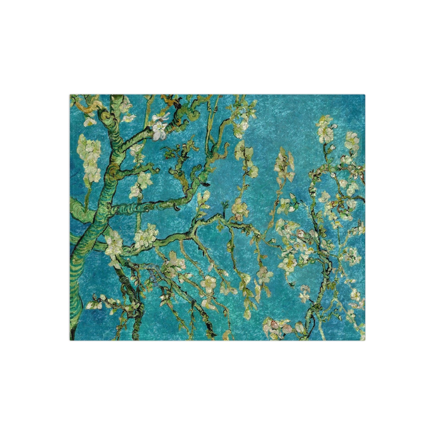 VINCENT VAN GOGH - ALMOND BLOSSOMS - VELVET BLANKET  