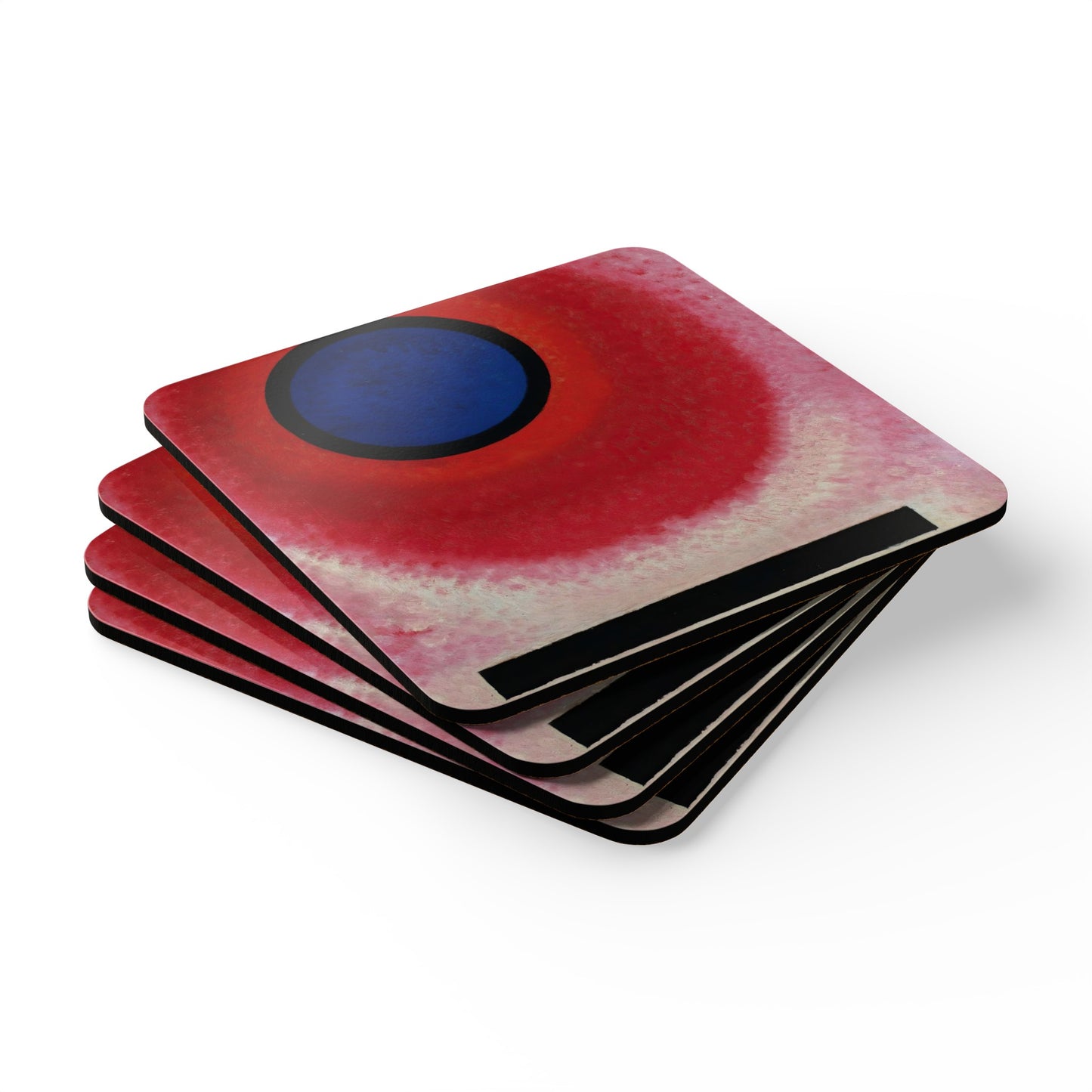 WASSILY KANDINSKY - BLUE CIRCLE II - CORKWOOD COASTER SET