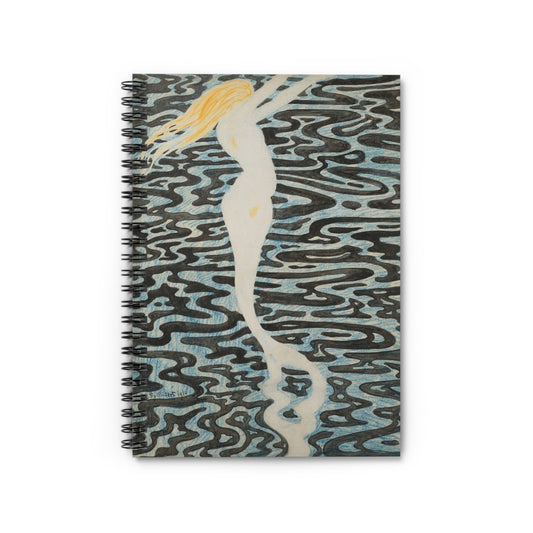 LEON SPILLIAERT - SIRENE (BAIGNEUSE) (1910) - SPIRAL ART NOTEBOOK