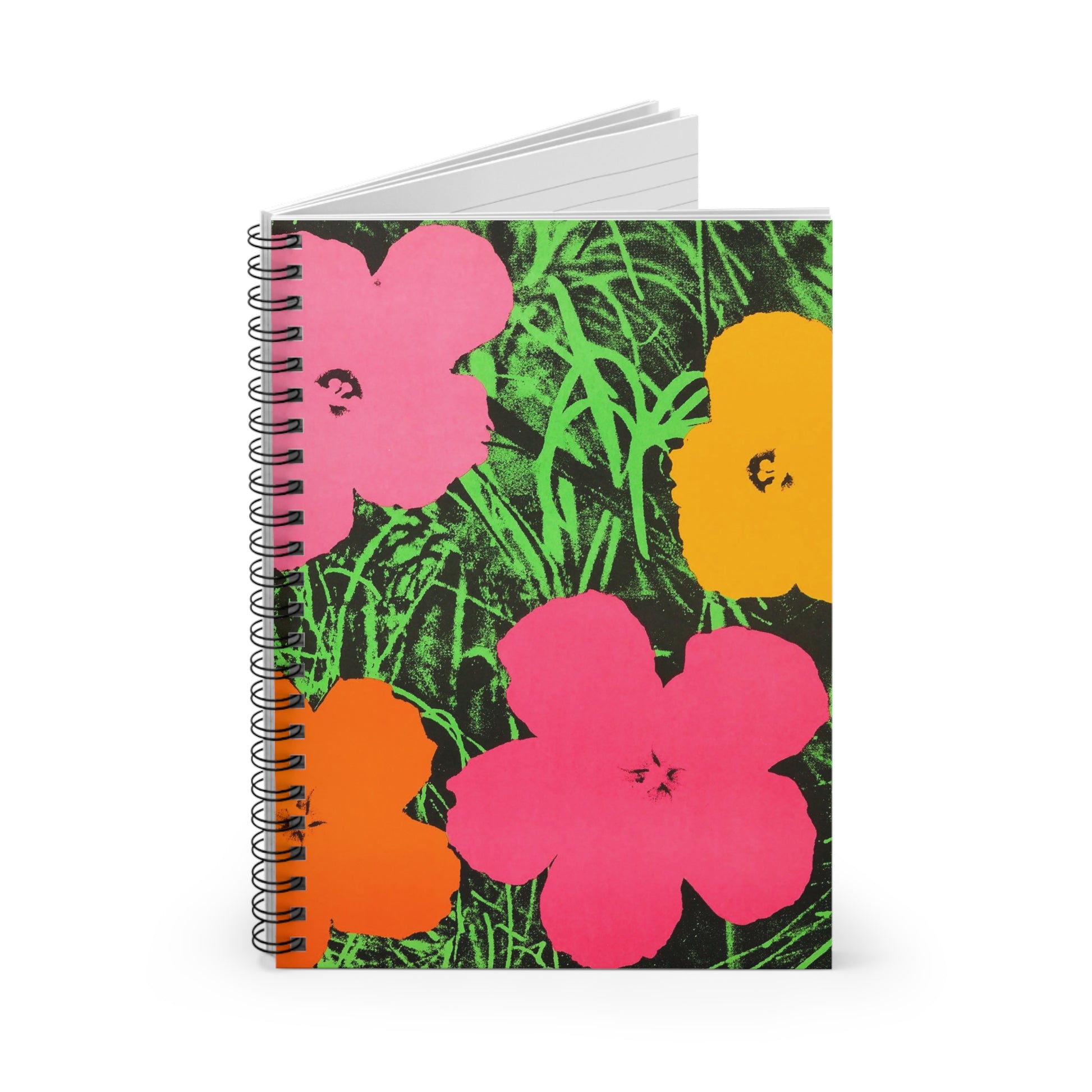 ANDY WARHOL - FLOWERS - SPIRAL ART NOTEBOOK 