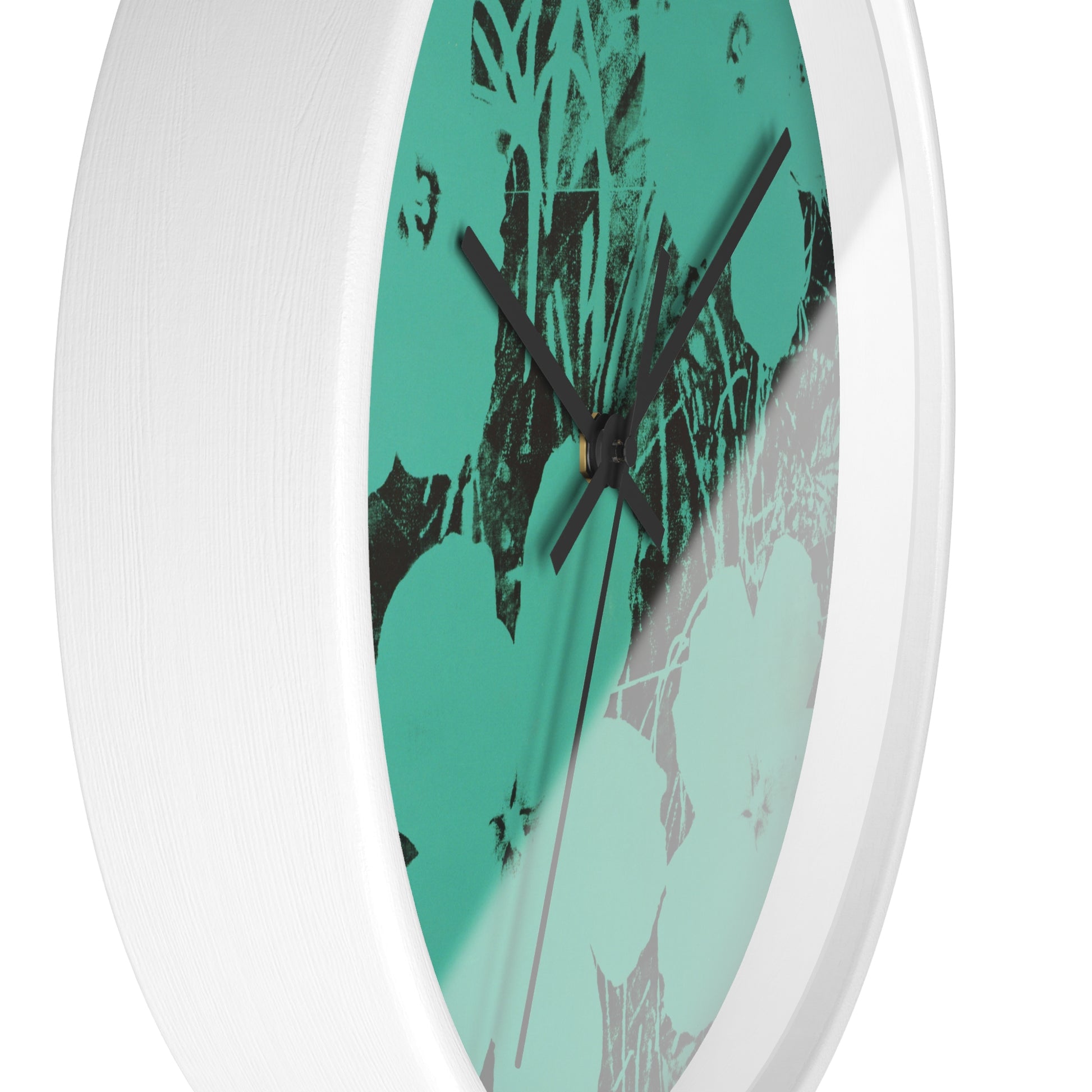 ANDY WARHOL - TEN-FOOT FLOWERS - WOODEN WALL ART CLOCK