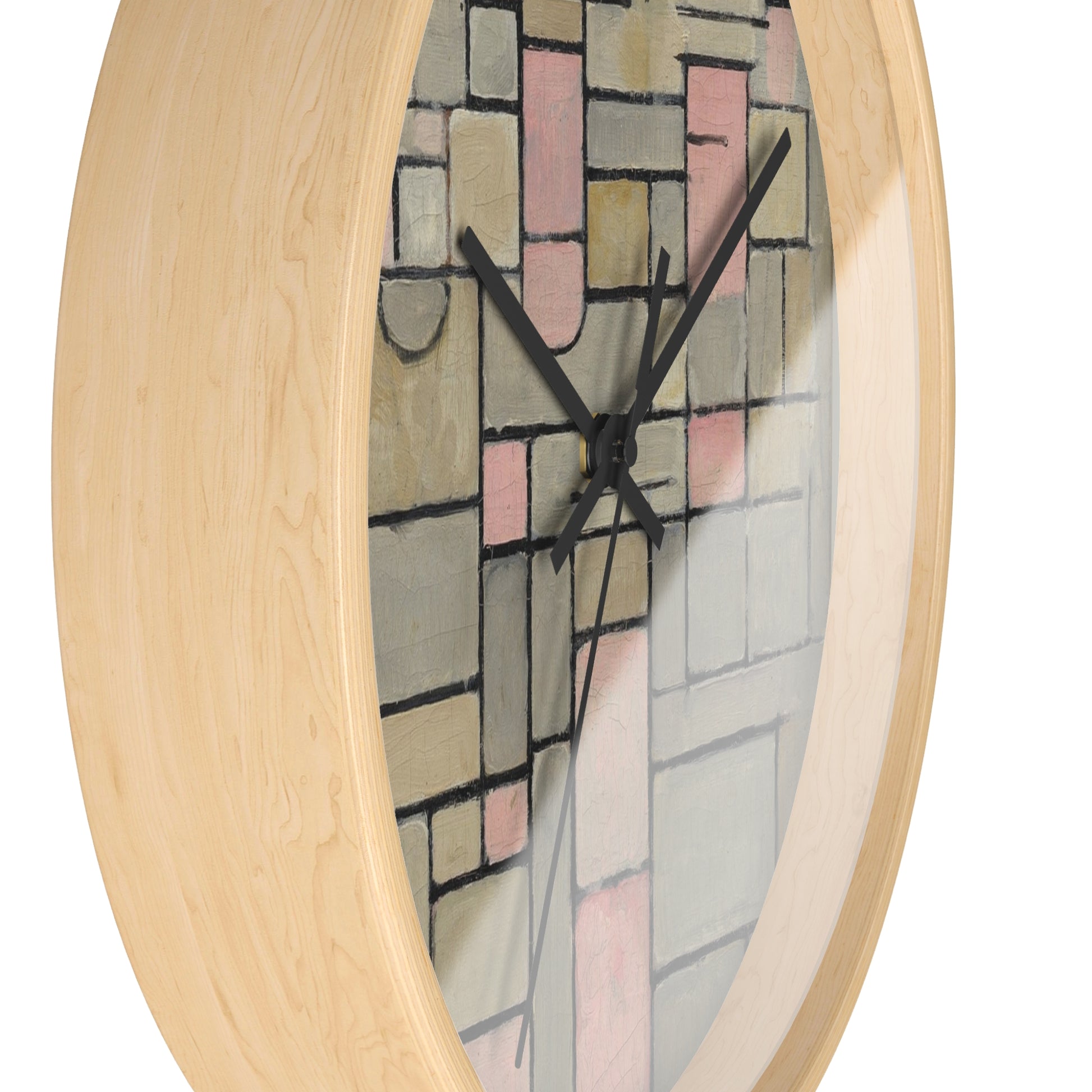 PIET MONDRIAN COMPOSITION 8 (1914) - WOODEN ART WALL CLOCK