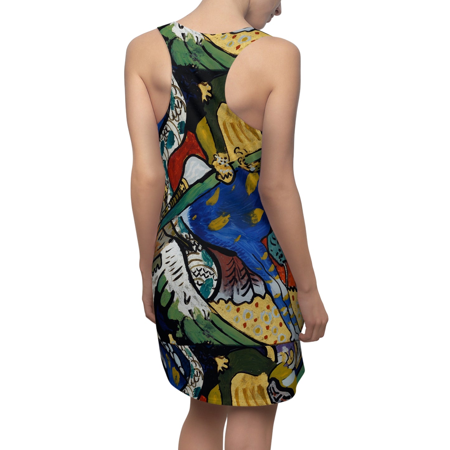 WASSILY KANDINSKY - SAINT GEORGE I (1911) - CUT & SEW RACERBACK DRESS