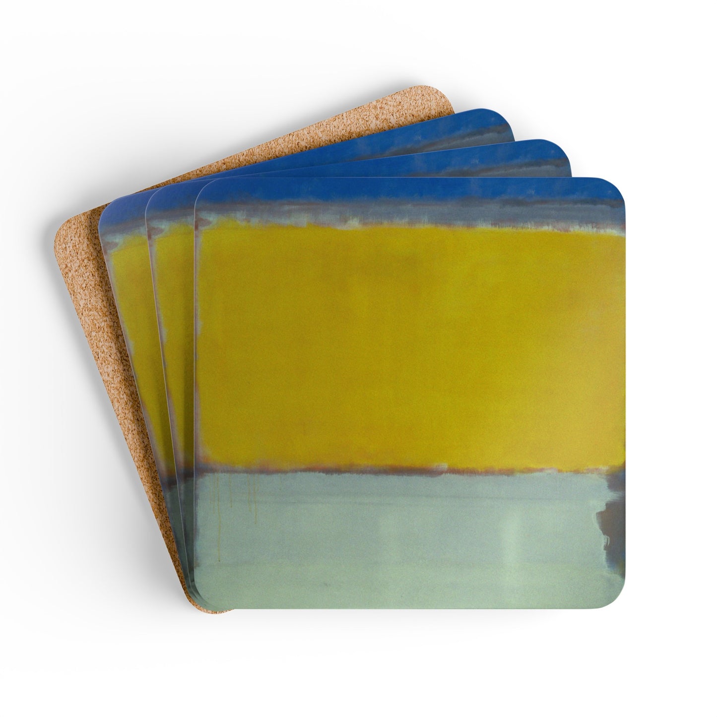 MARK ROTHKO - ABSTRACT - CORKWOOD COASTER SET