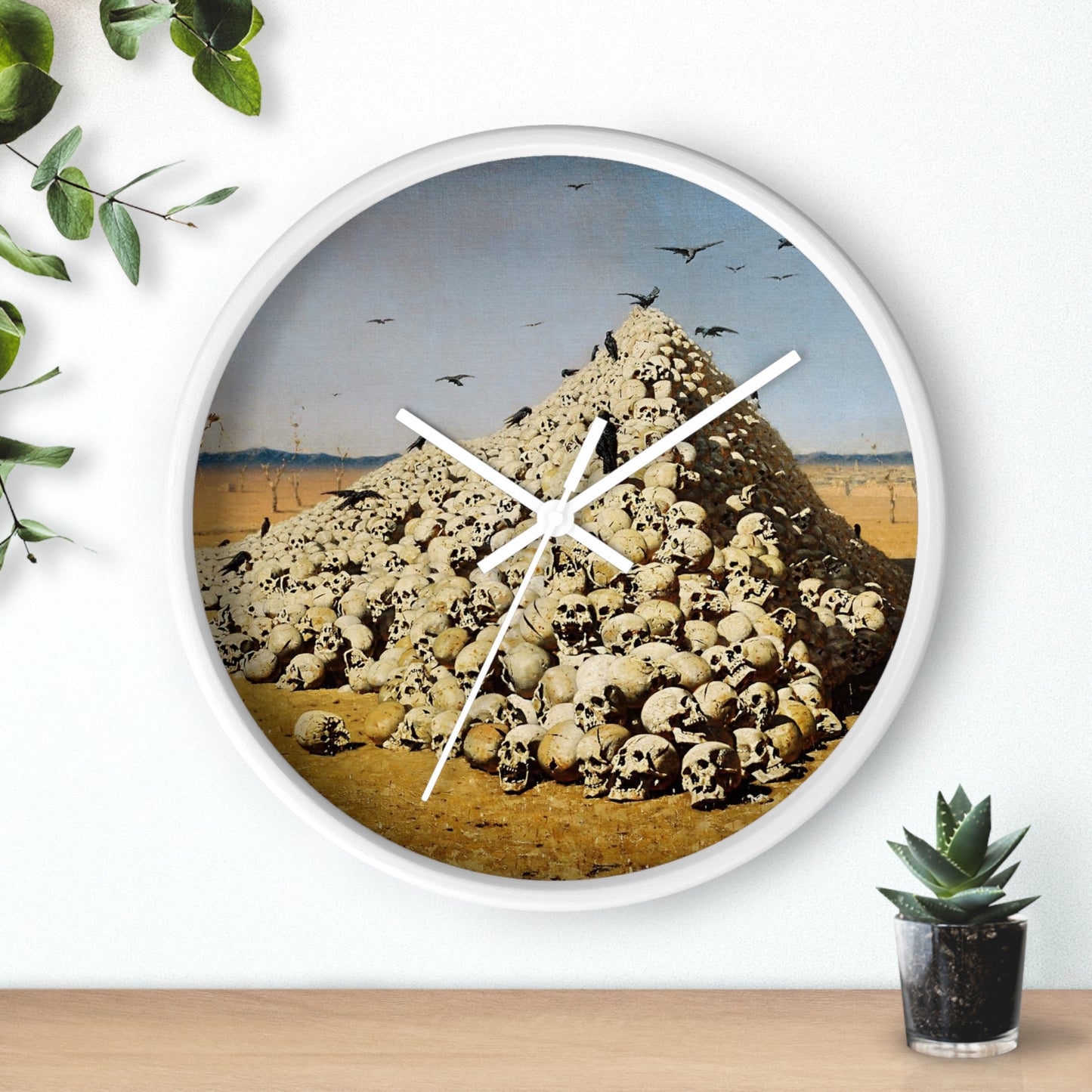 VASILY VERESHCHAGIN - THE APOTHEOSIS OF WAR - WOODEN WALL ART CLOCK