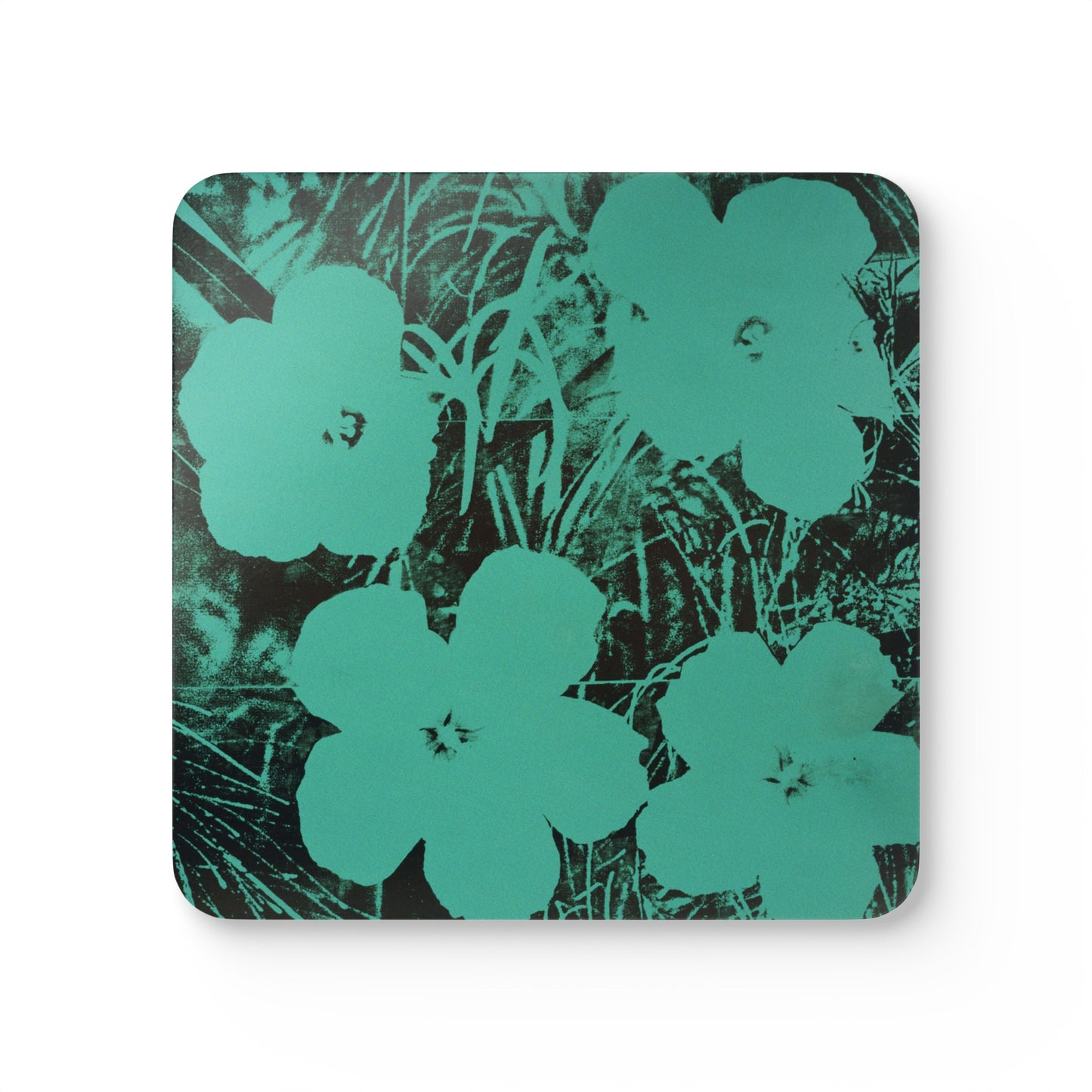 ANDY WARHOL - TEN-FOOT FLOWERS - CORKWOOD COASTER SET