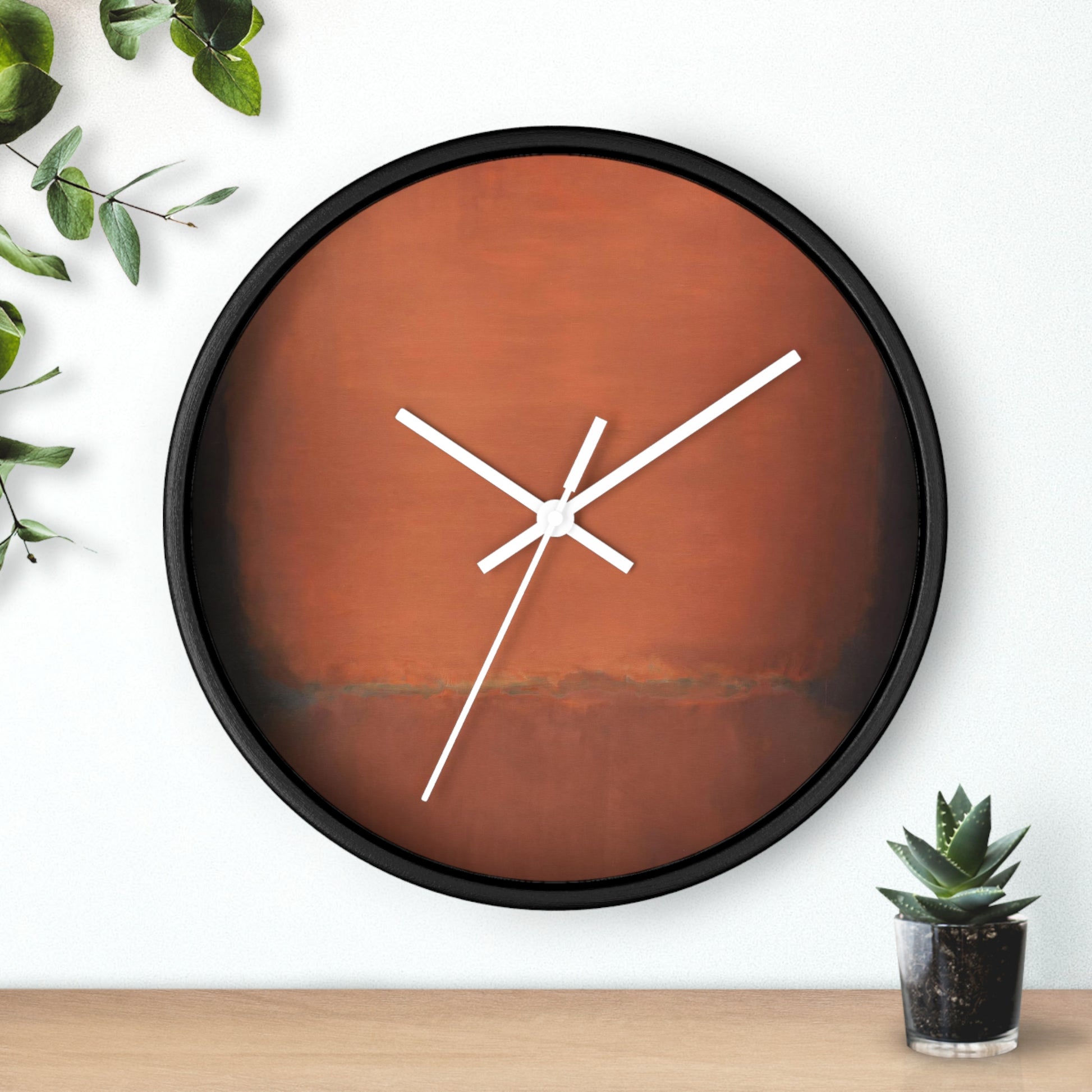 MARK ROTHKO - ABSTRACT - WOODEN WALL ART CLOCK 