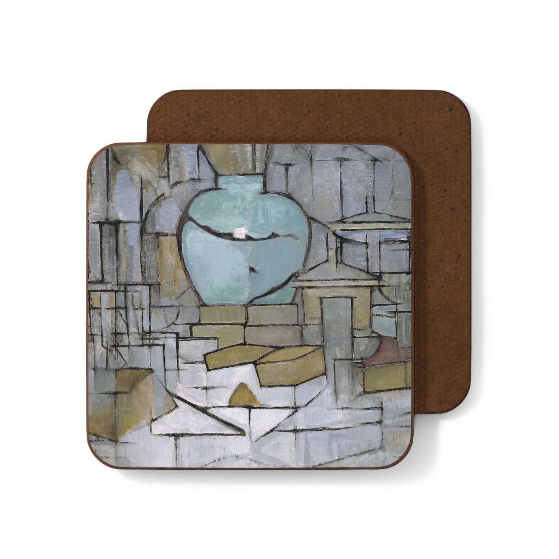 PIET MONDRIAN - STILL LIFE WITH GINGERPOT II - HARDBOARD BACK COASTER