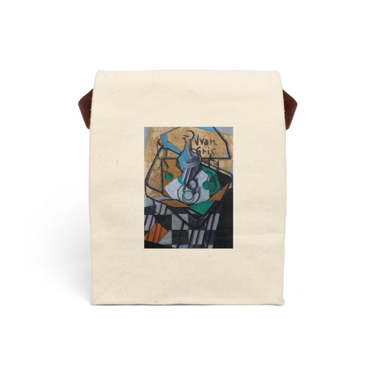 JUAN GRIS - CARAFE, CUPS AND GLASSES - COTTON CANVAS LUNCH BAG WITH STRAP