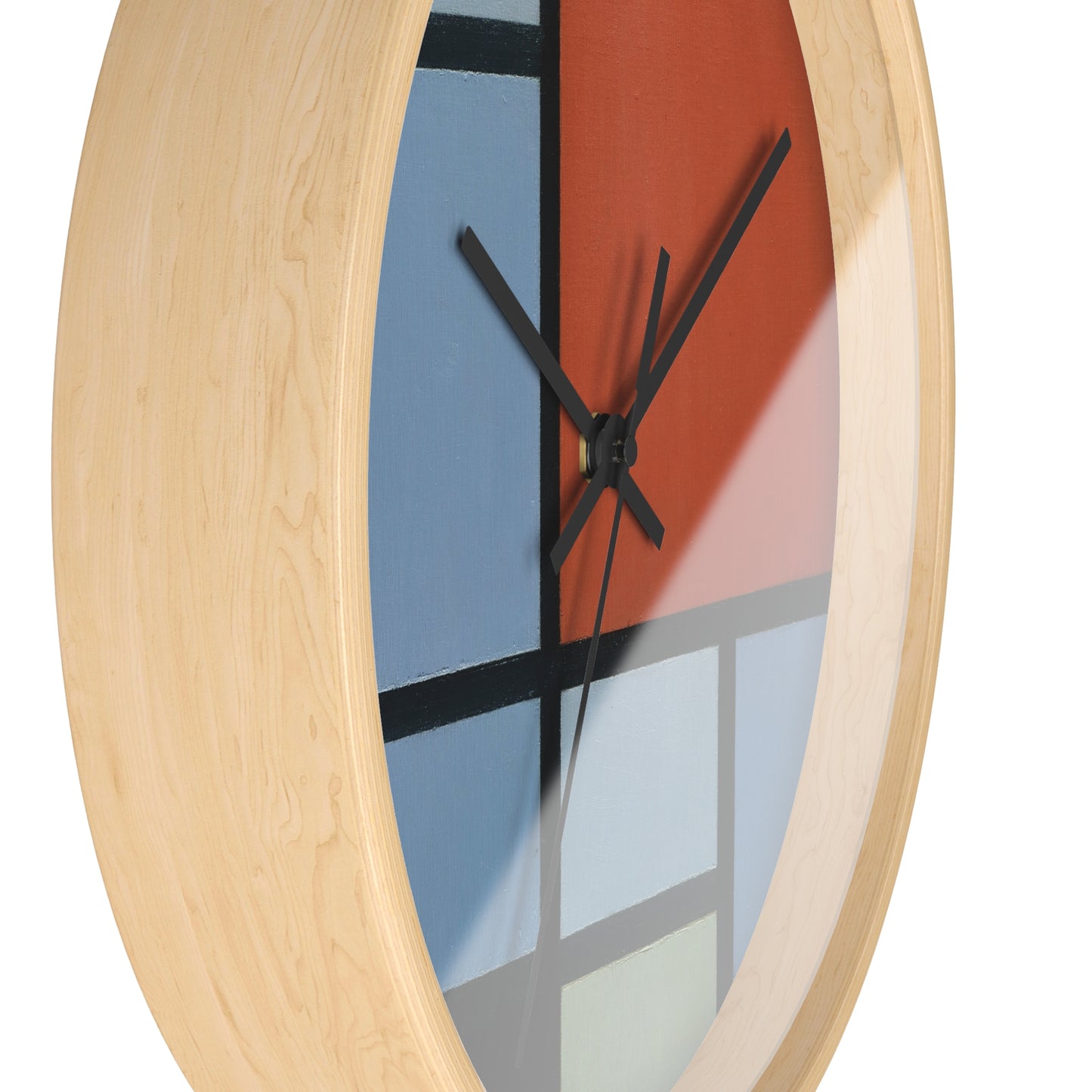 PIET MONDRIAN - COMPOSITION - WOODEN ART WALL CLOCK