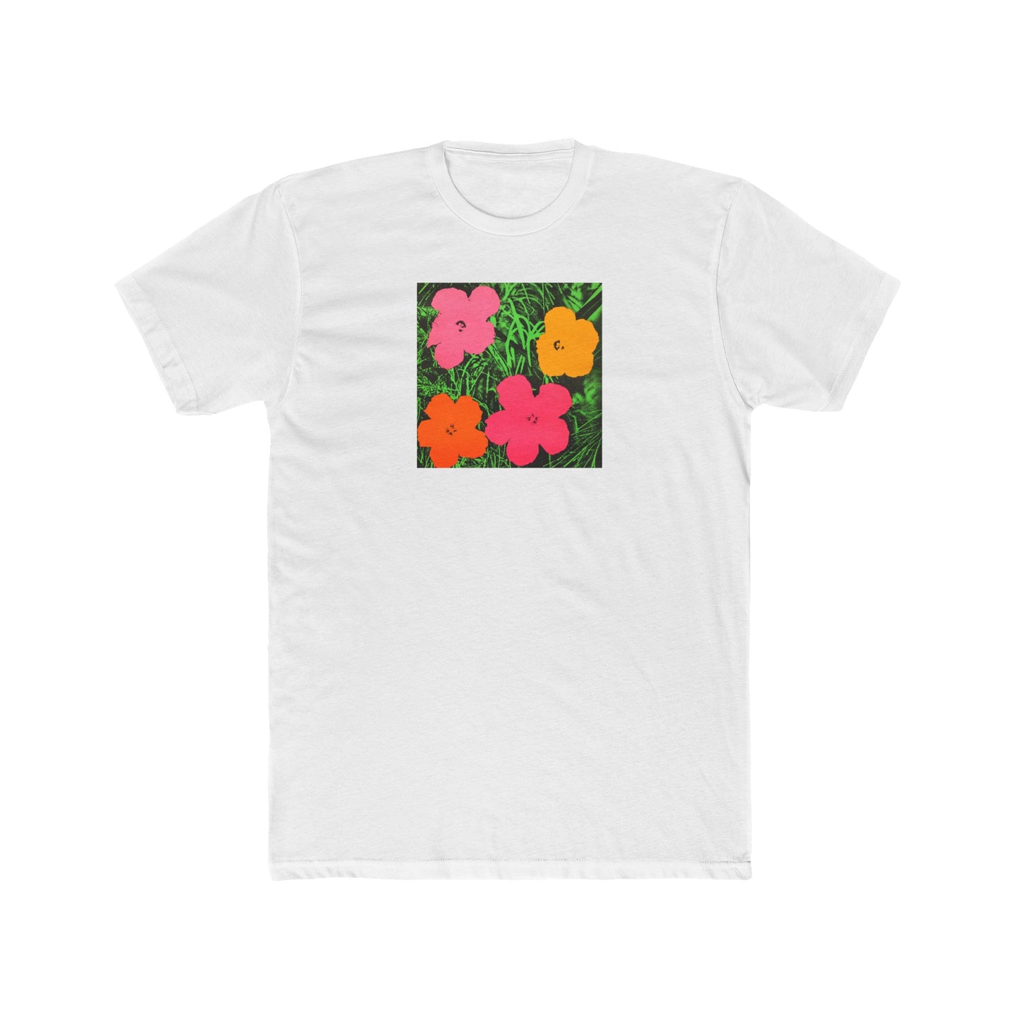 ANDY WARHOL - FLOWERS - UNISEX COTTON CREW TEE