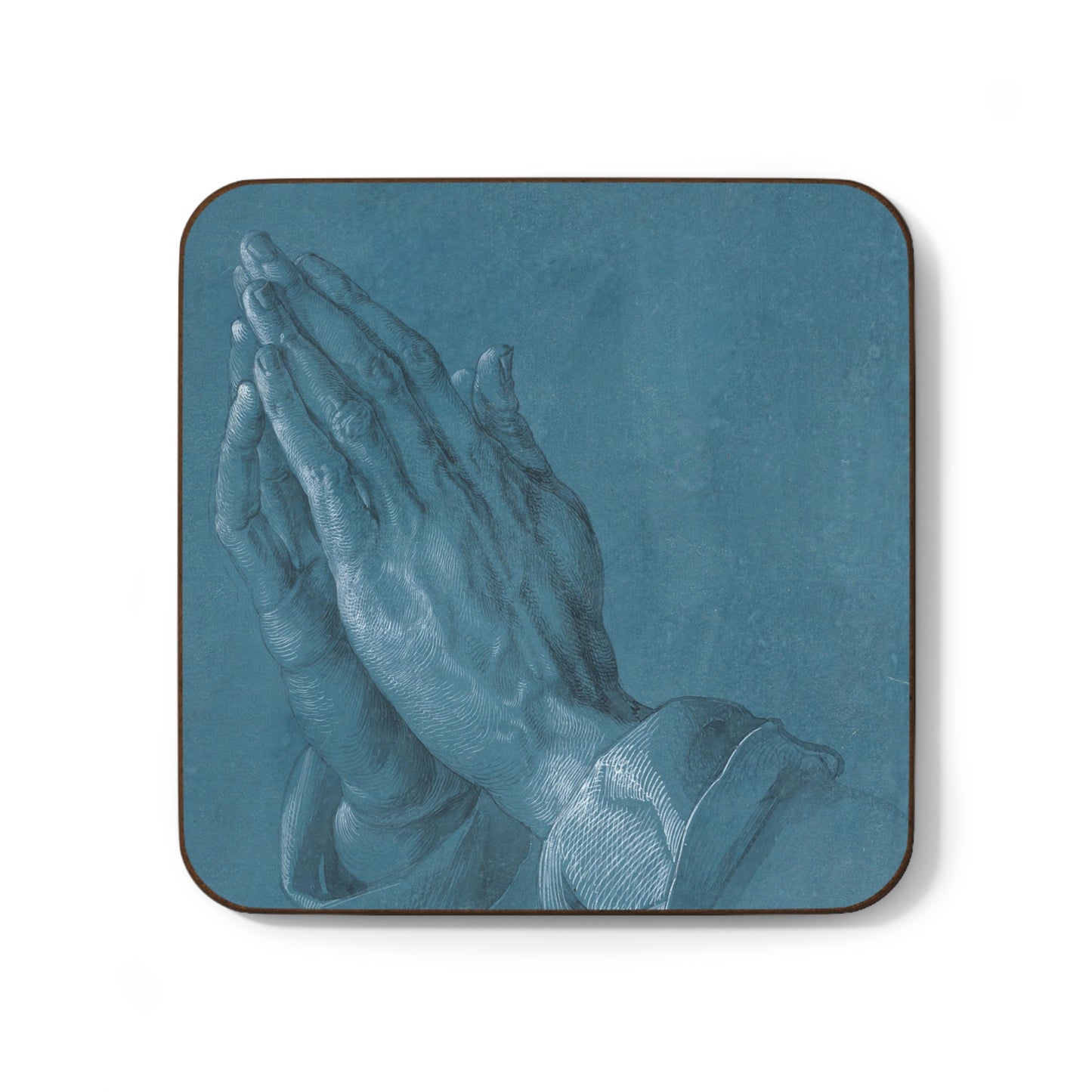 ALBRECHT DURER - PRAYING HANDS - HARDBOARD BACK COASTER