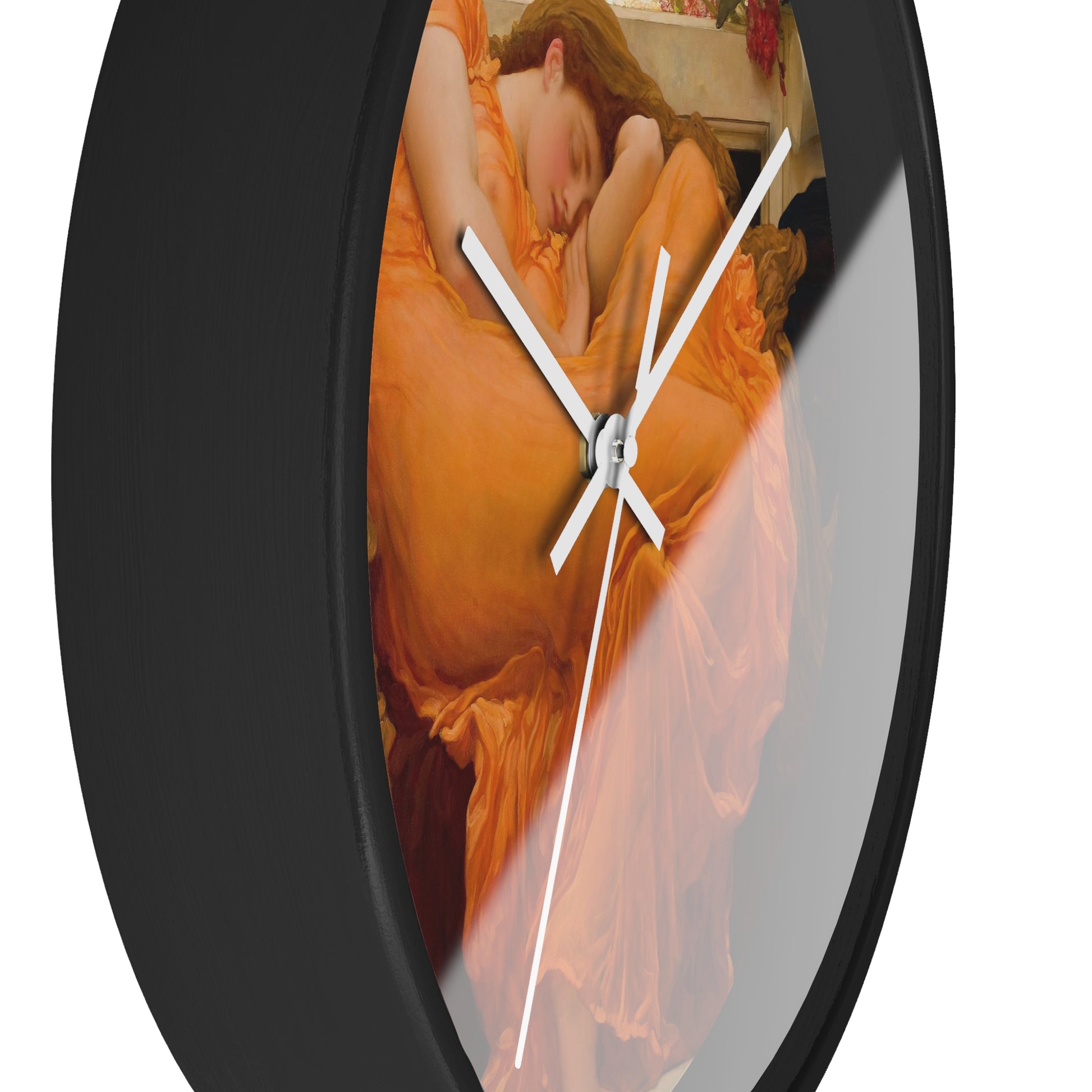 FREDERIC LEIGHTON - FLAMING JUNE - WOODEN WALL ART CLOCK