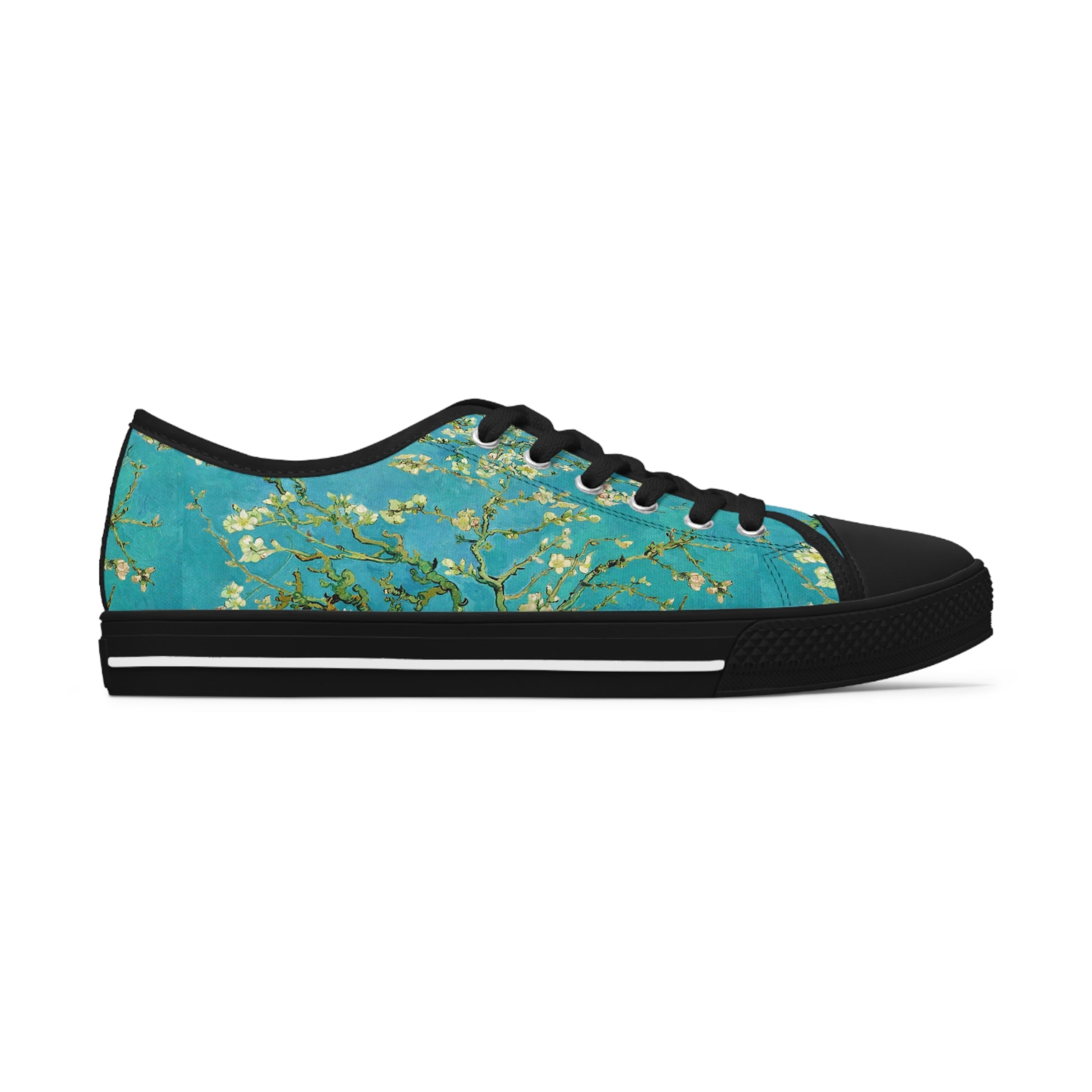 VINCENT VAN GOGH - ALMOND BLOSSOMS - LOW TOP ART SNEAKERS FOR HER