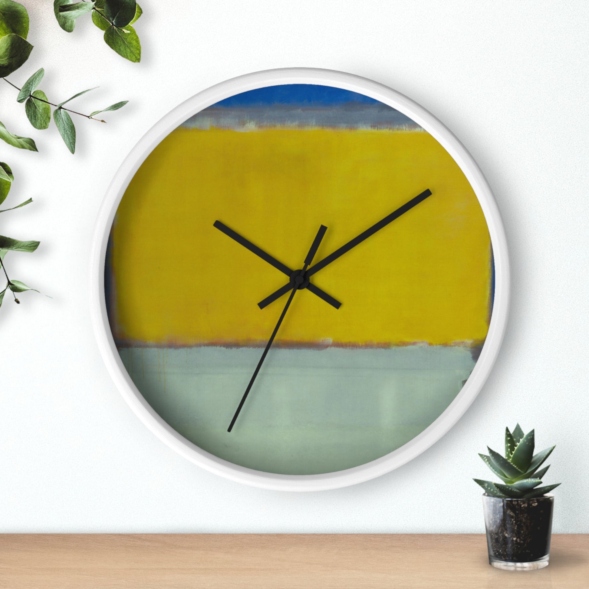 MARK ROTHKO - ABSTRACT - WOODEN WALL ART CLOCK 