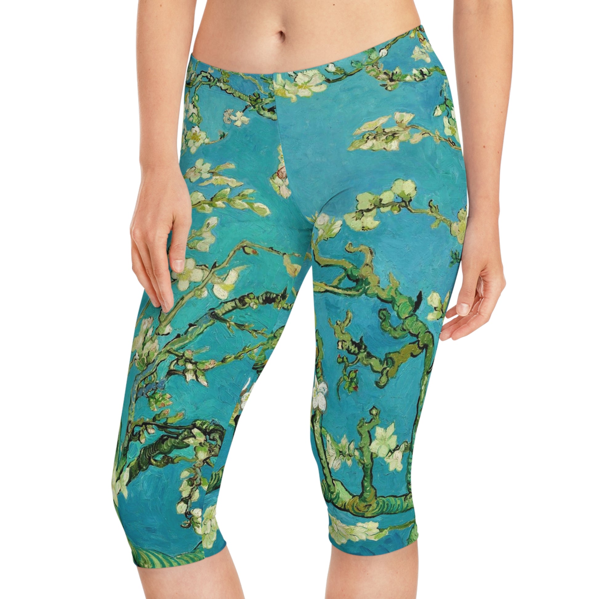 VINCENT VAN GOGH - ALMOND BLOSSOMS - CAPRI LEGGINGS FOR HER