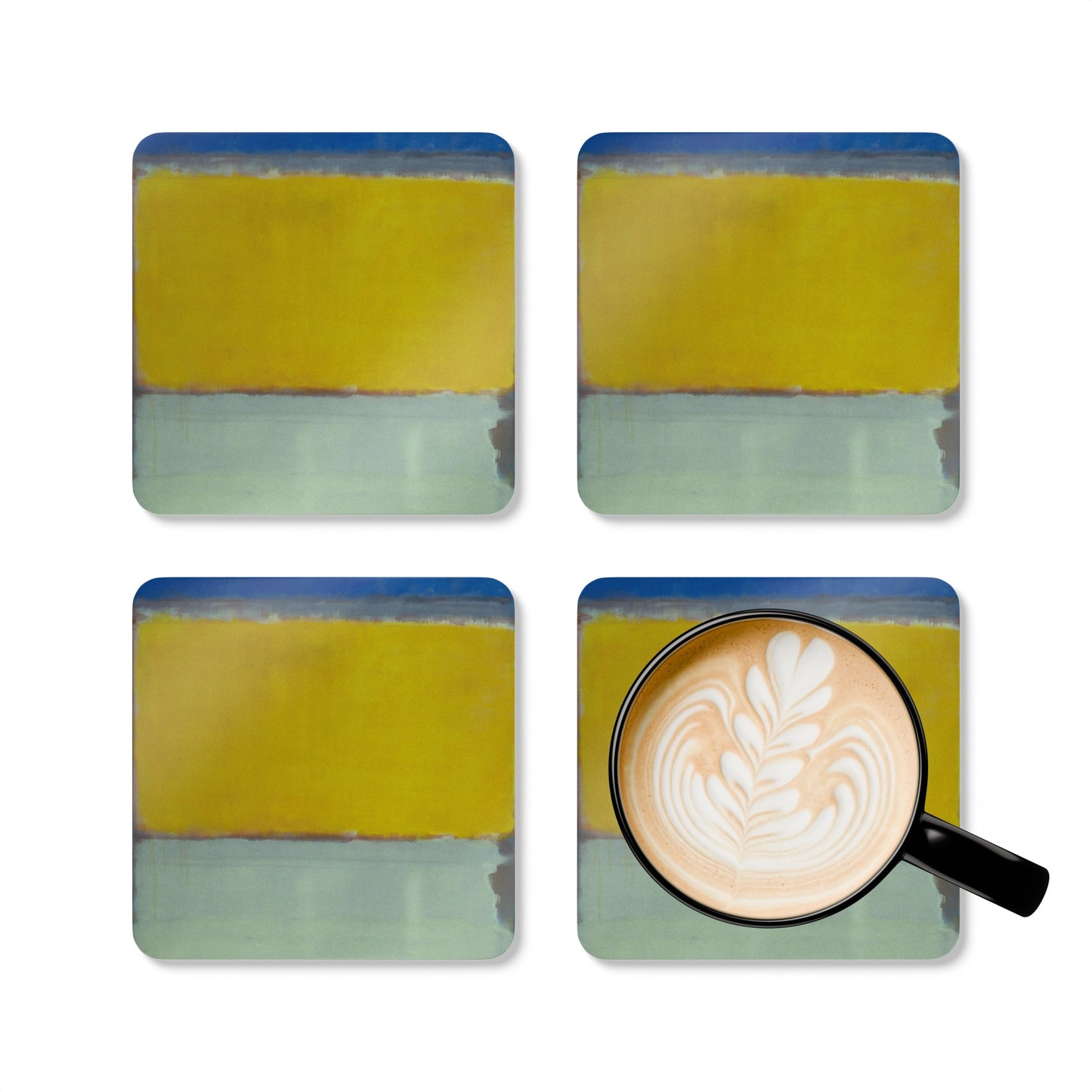 MARK ROTHKO - ABSTRACT - CORKWOOD COASTER SET