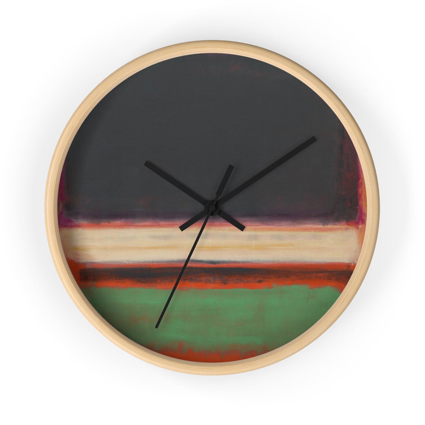 MARK ROTHKO - ABSTRACT - WOODEN WALL ART CLOCK 