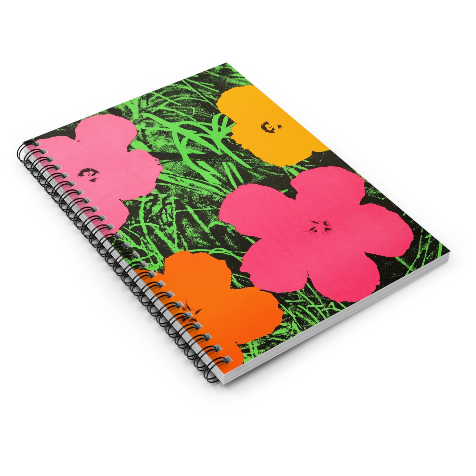 ANDY WARHOL - FLOWERS - SPIRAL ART NOTEBOOK 