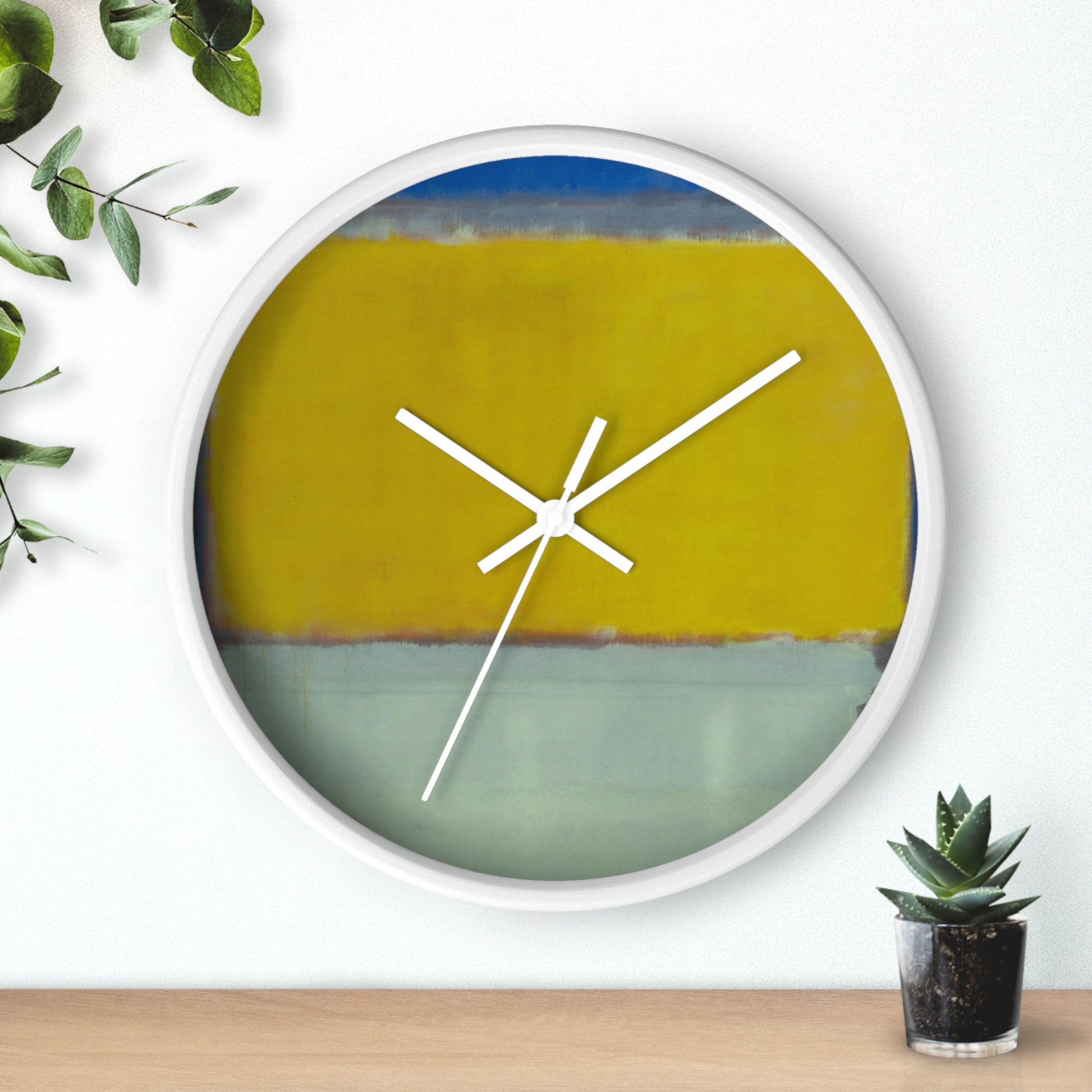 MARK ROTHKO - ABSTRACT - WOODEN WALL ART CLOCK 