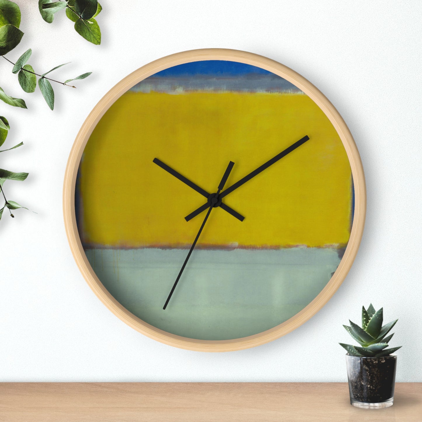 MARK ROTHKO - ABSTRACT - WOODEN WALL ART CLOCK 