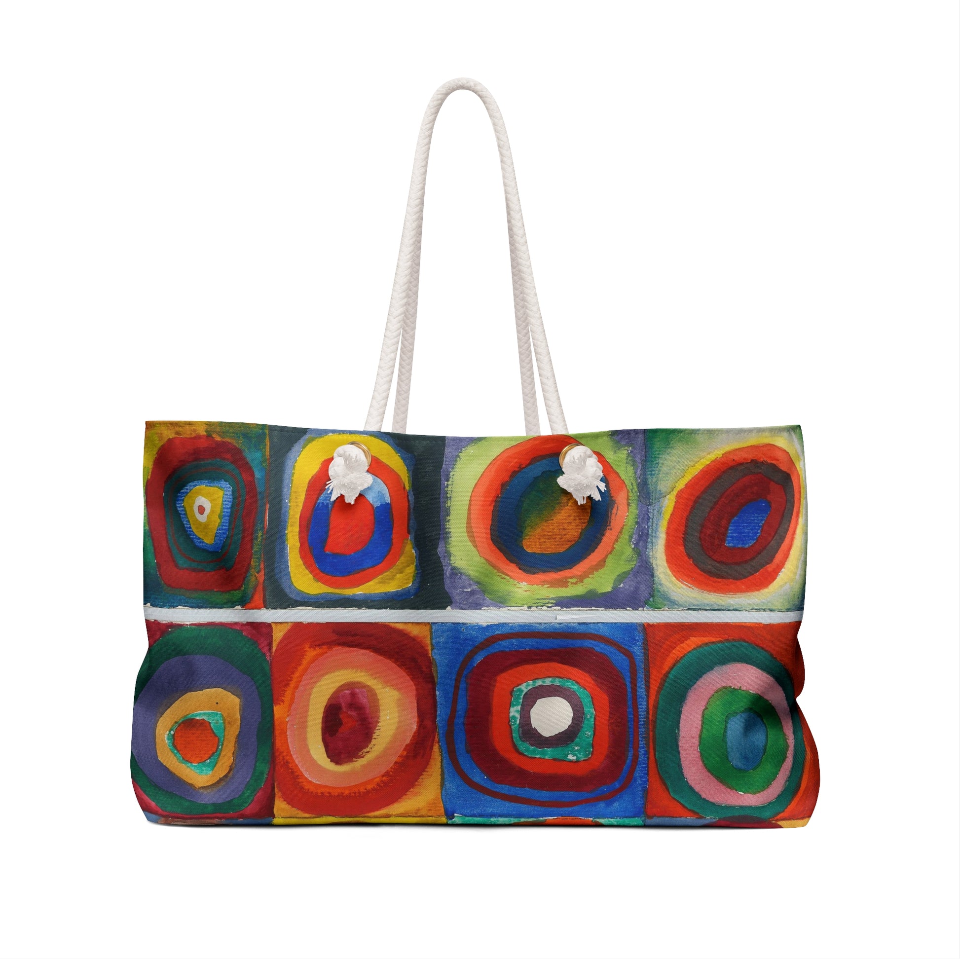 WASSILY KANDINSKY - FARBSTUDIE QUADRATE - WEEKENDER TOTE BAG