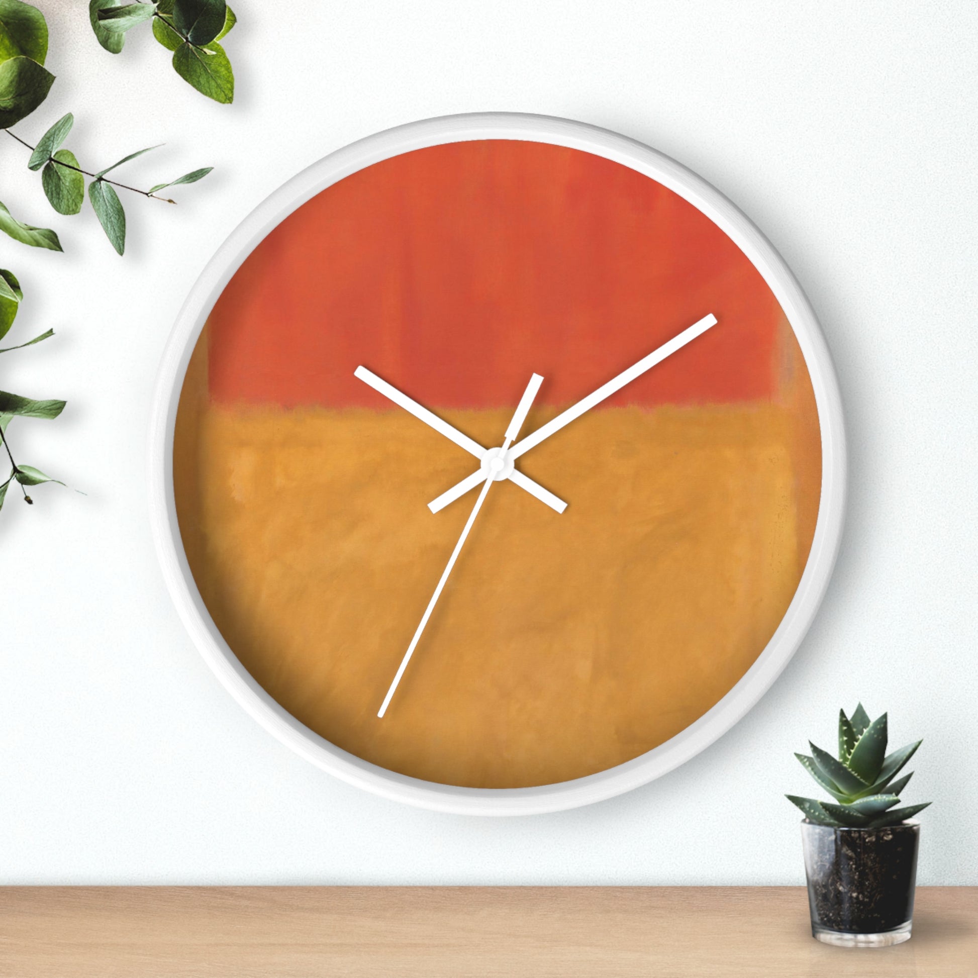 MARK ROTHKO - ABSTRACT - WOODEN WALL ART CLOCK 