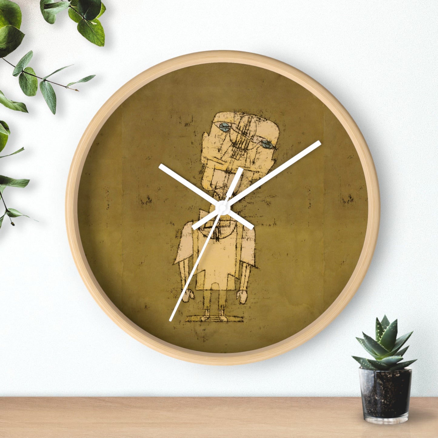 PAUL KLEE - GHOST OF A GENIUS - WOODEN WALL ART CLOCK