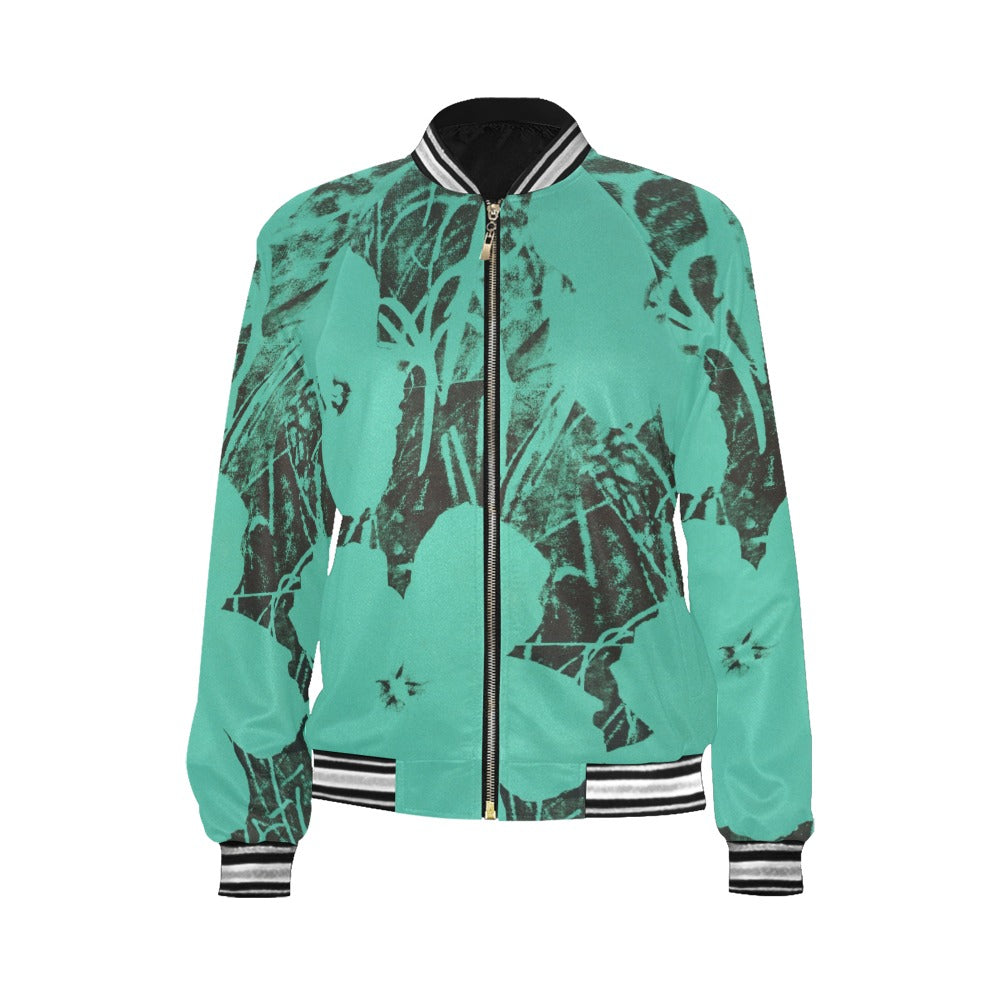 ANDY WARHOL - FLOWERS - WOMEN'S FULL ZIPPER JACKET